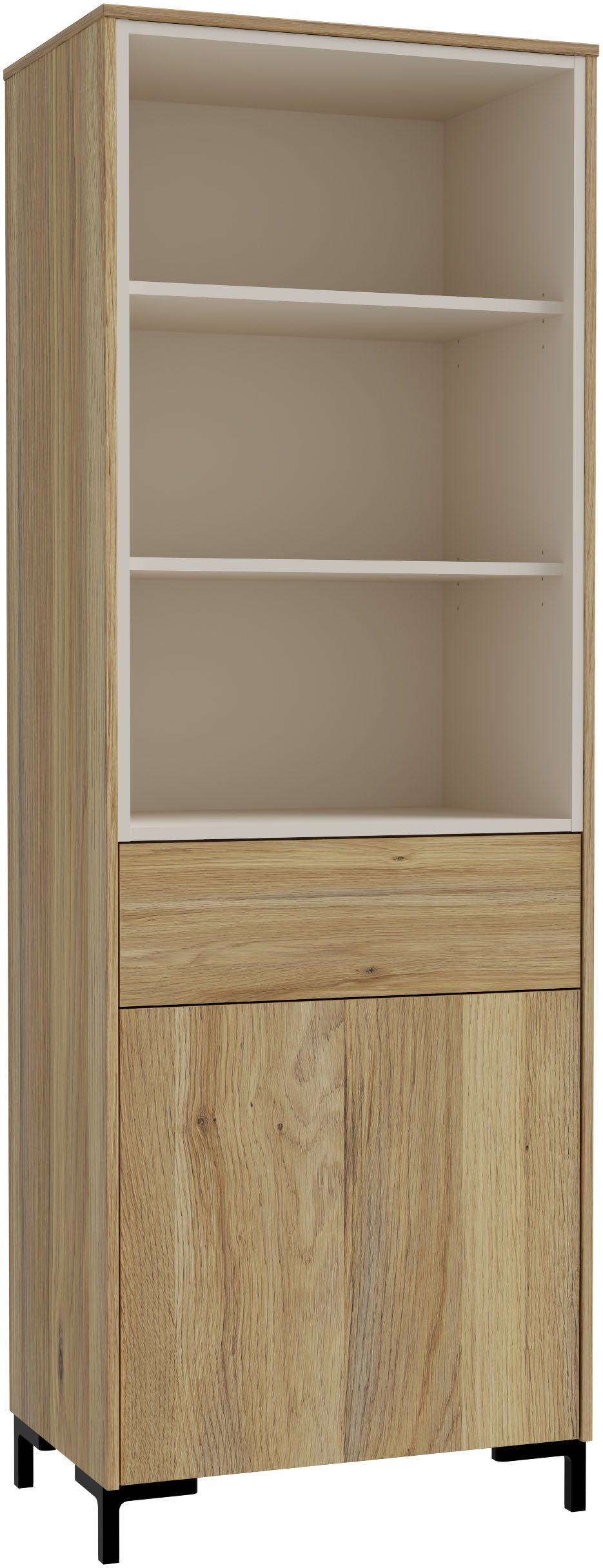 FORTE Standregal Galactique, Regal, Push-to-Open, Stauraum, grifflos