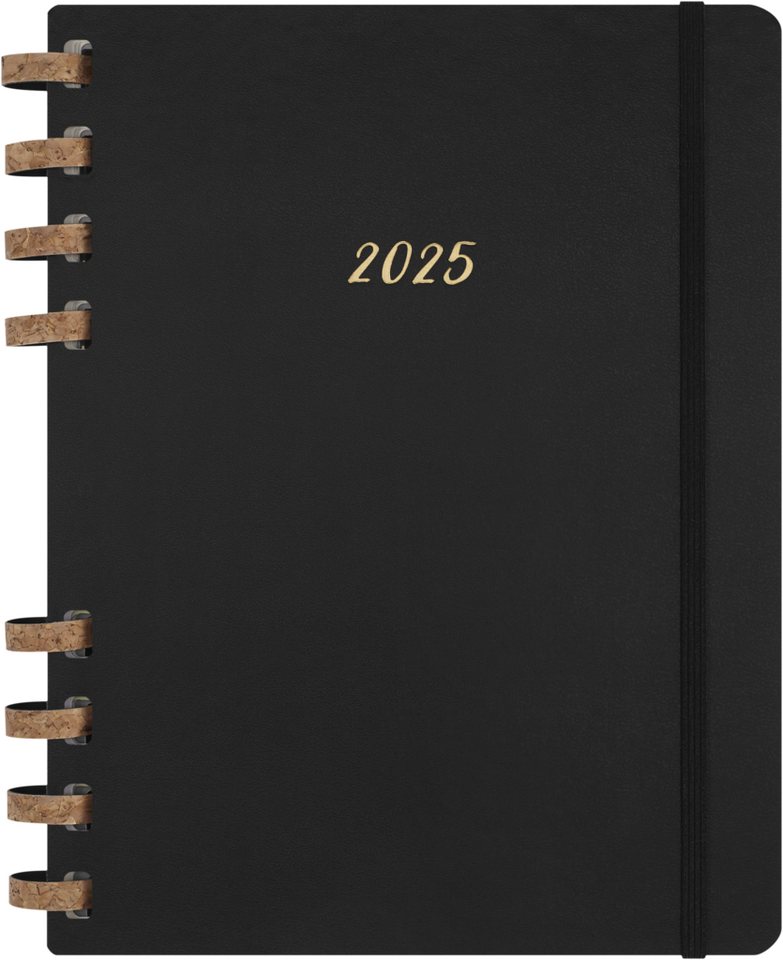 Thumbnail - MOLESKINE Buchkalender, 12Monats Life Kalender 2025 Spiralbindung Fester Einband Schwarz XL/A4