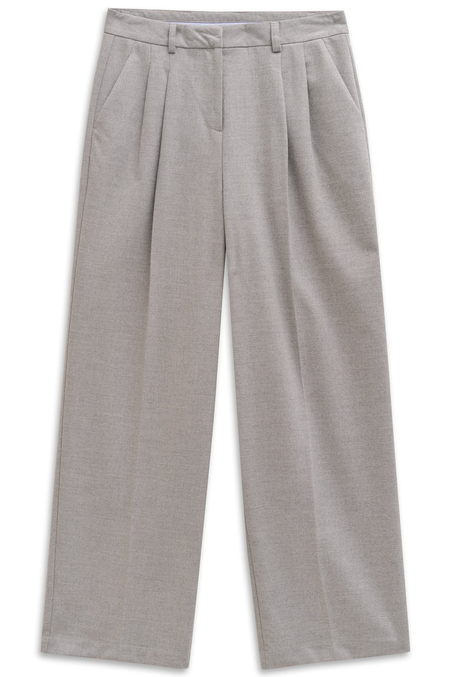 bugatti Stoffhose Elegante Silhouette mit doppelter Bundfalte & normaler Passform
