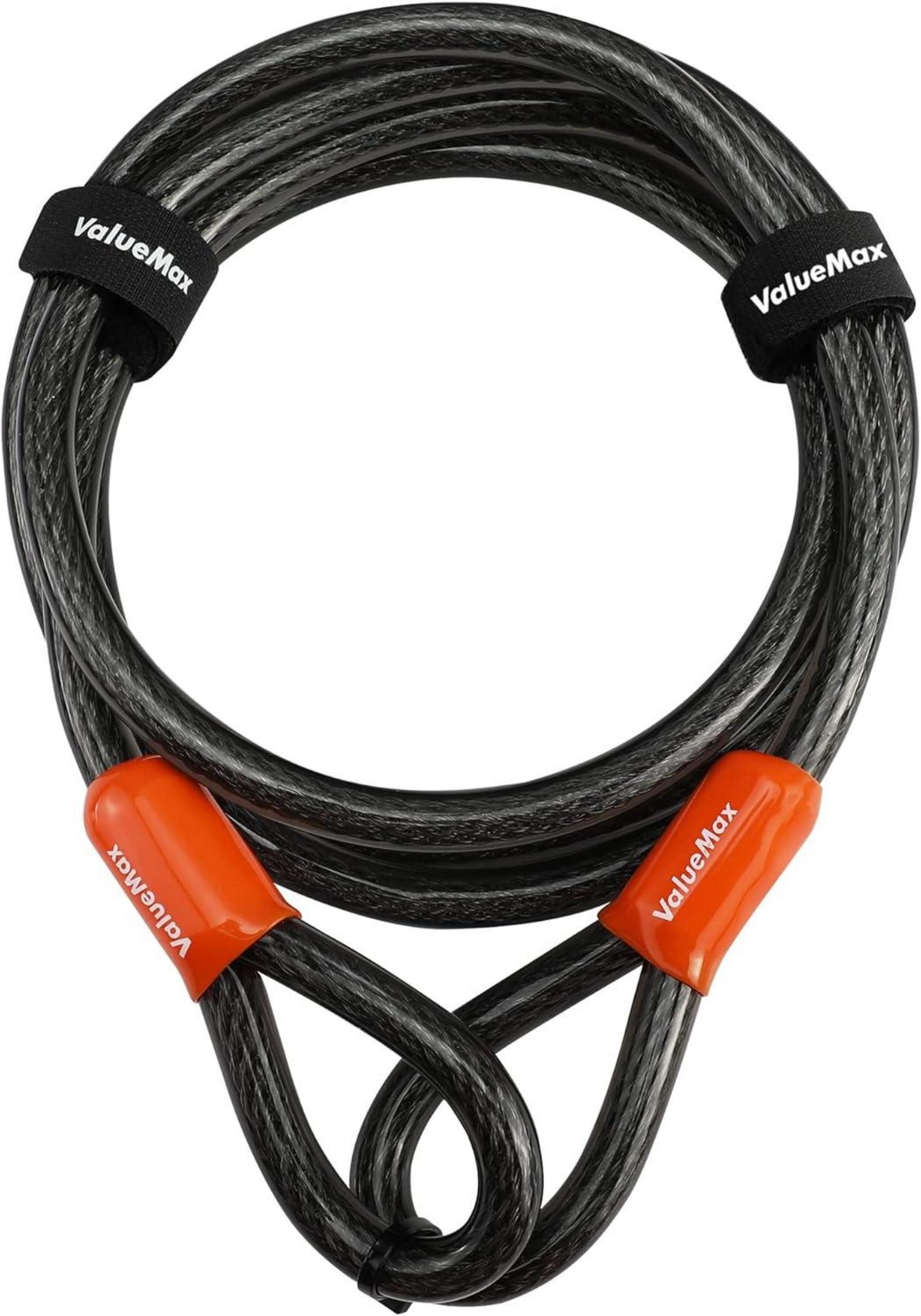 LuxusKollektion Multitool Schlaufenkabel Stahlseil 2m Sicherung Fahrrad Motorrad 12mm stark