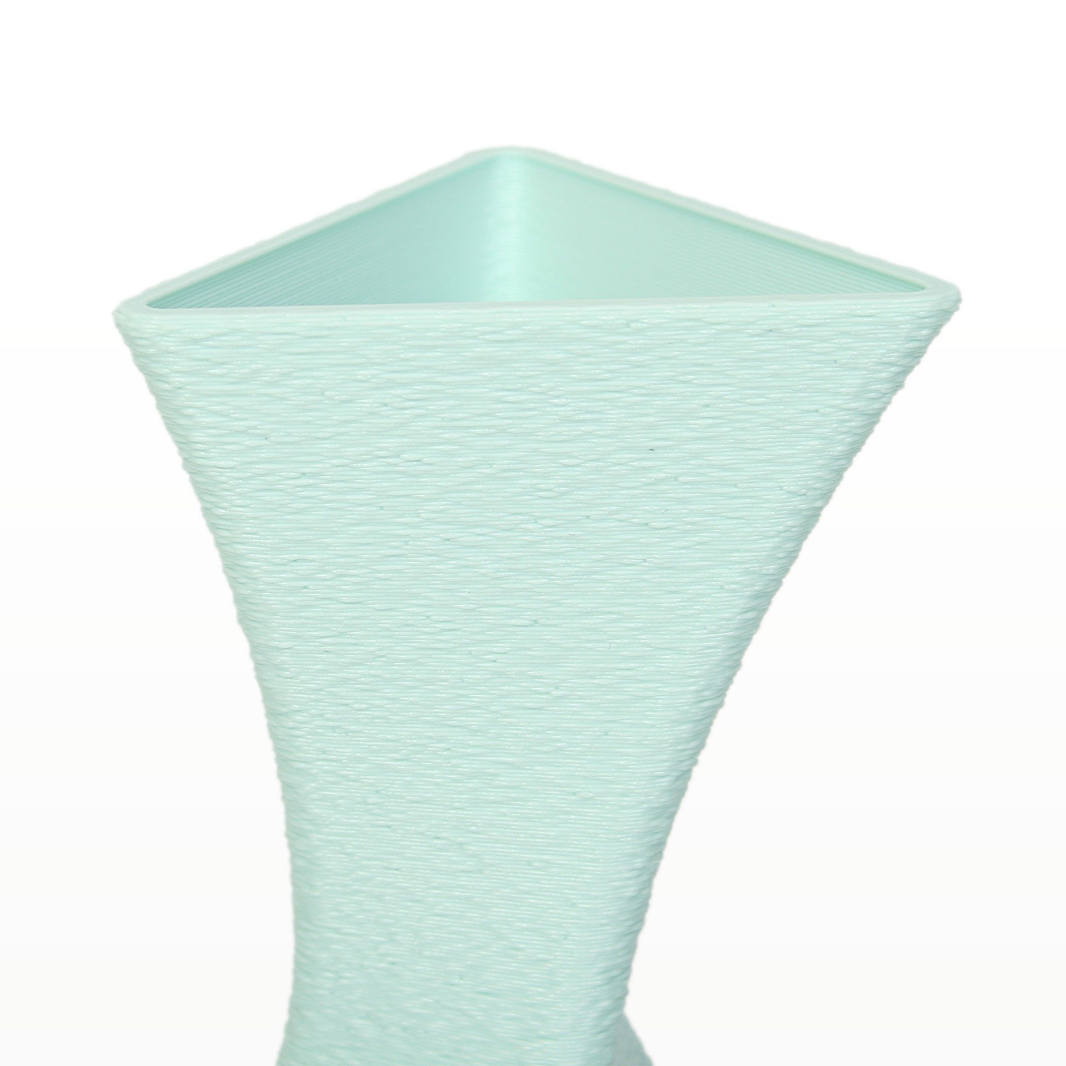Water Vase Feder Designer Kreative wasserdicht – & Dekorative Green Blumenvase aus Dekovase bruchsicher nachwachsenden Bio-Kunststoff, Rohstoffen; aus