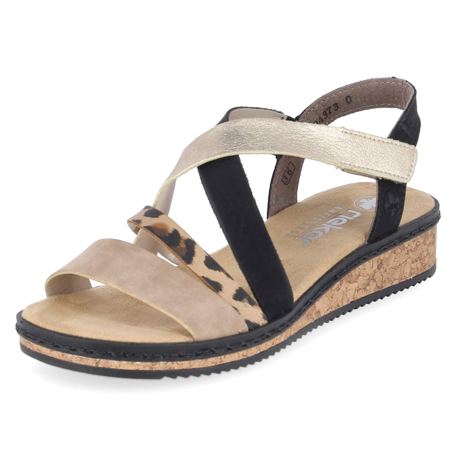 Rieker Rieker V3663-92 Damen Synthetik mehrfarbig Sandalette günstig online kaufen