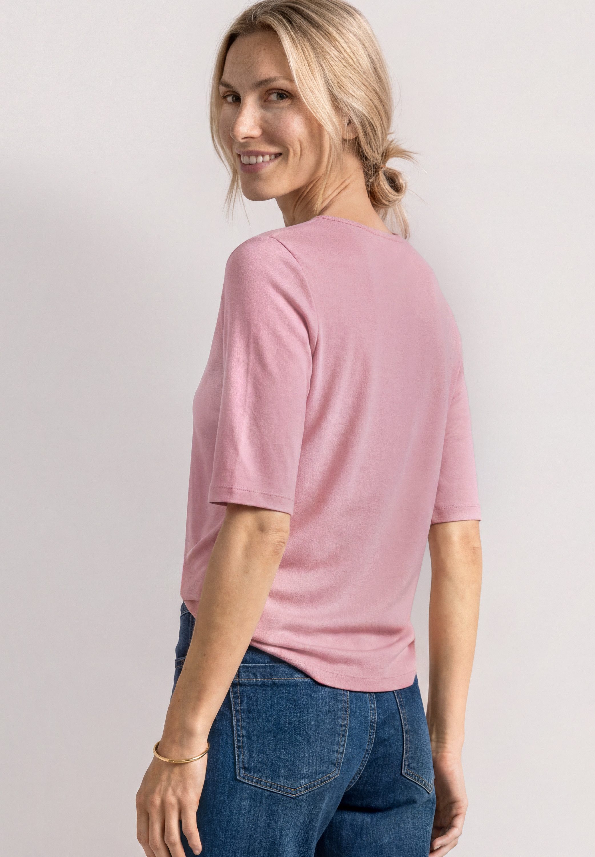 STREET ONE T-Shirt mit Rundhalsausschnitt