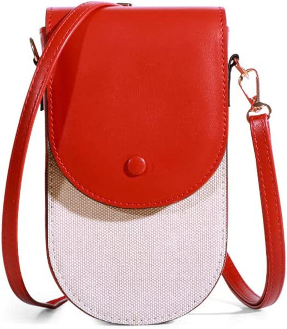 Housruse Mini Bag Handytasche – Mini-Umhängetasche in Kontrastfarbe,  verstellbar (1-tlg)
