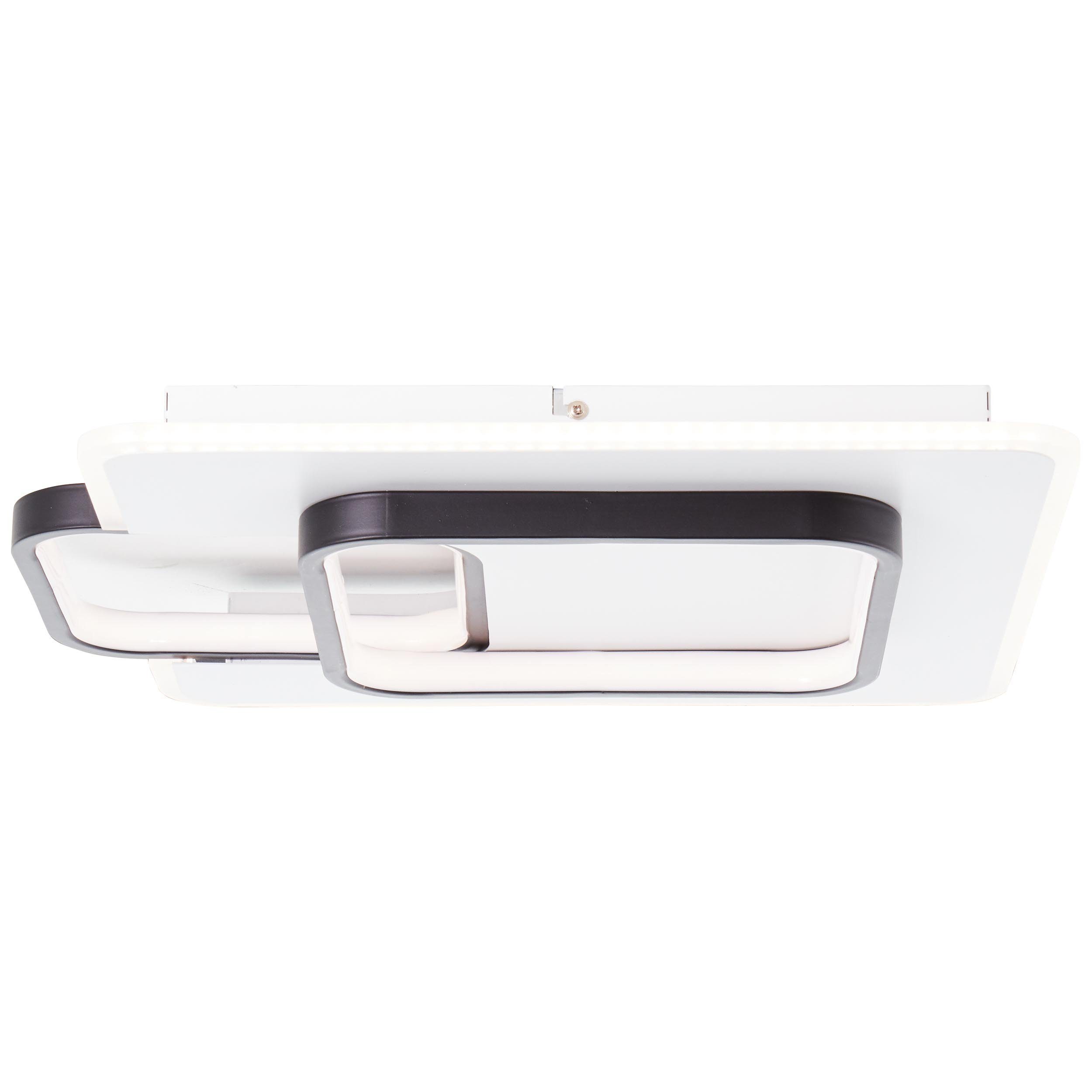 Brilliant Deckenleuchte Rezia, LED wechselbar, Warmweiß, LED Deckenlampe 45x40cm weiß/schwarz