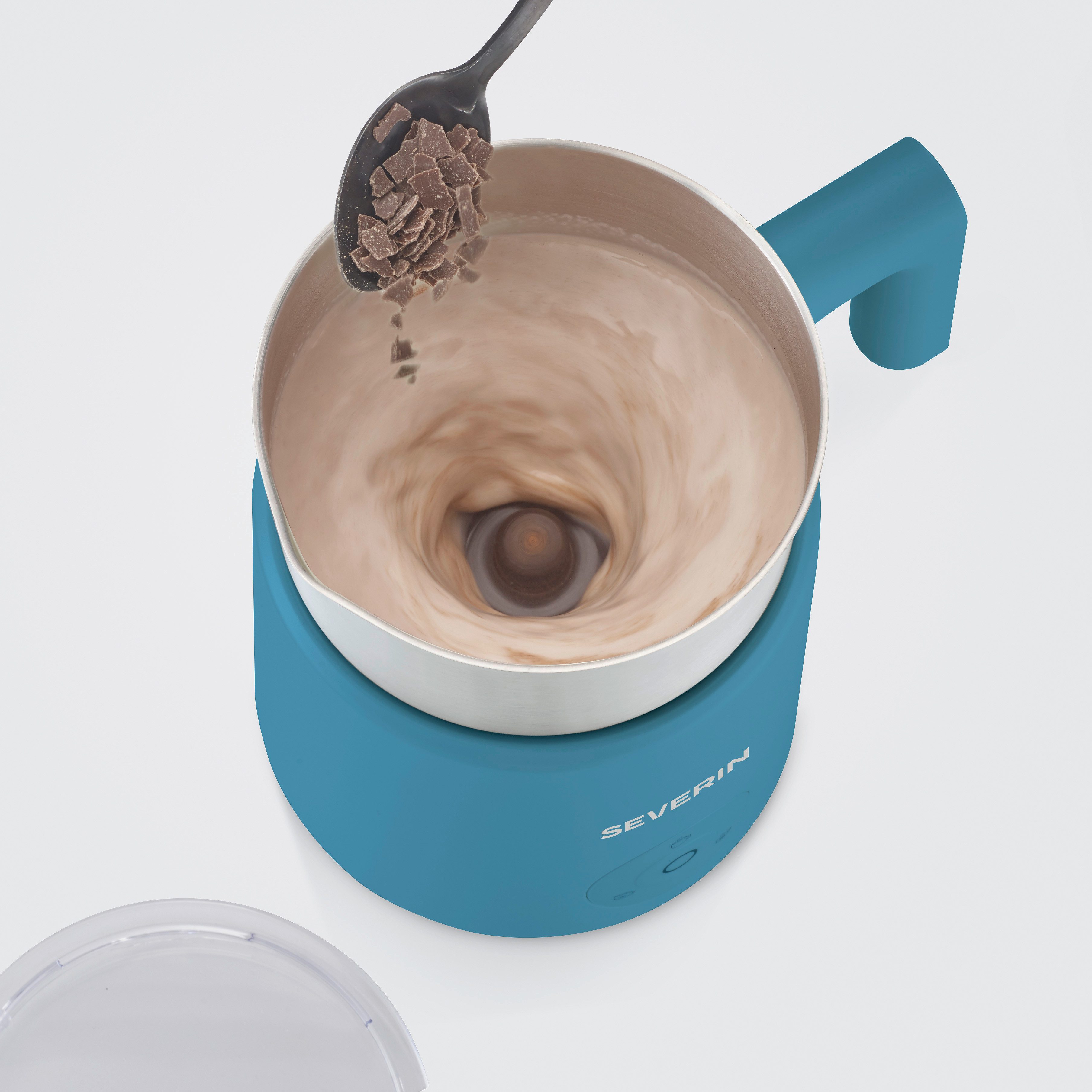 Severin Milchaufschäumer SPUMA LITE SM 3596, 500 W, kaltes & warmes Aufschäumen, Schoko-Funktion, auch vegane Milch, blau