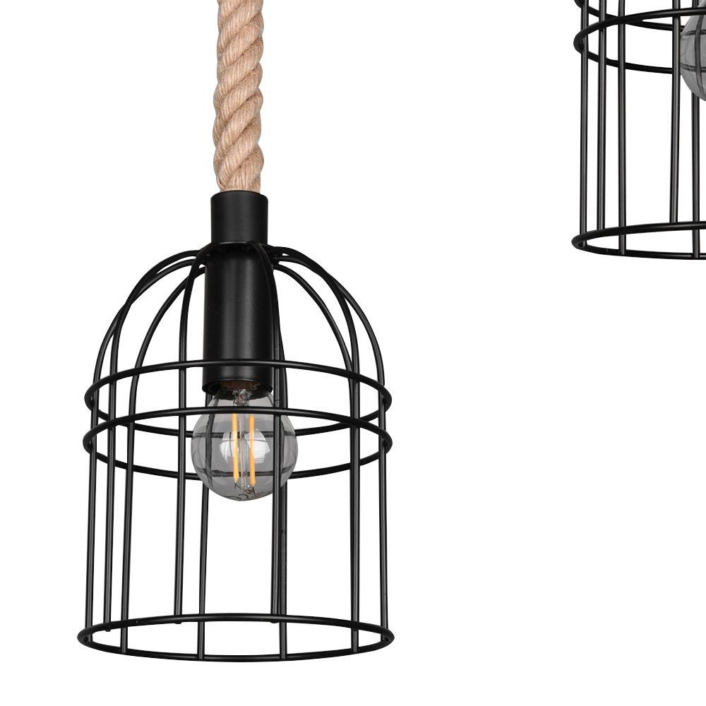Design verstellbar etc-shop Pendellampe Leuchtmittel inklusive, Pendelleuchte, Korb nicht Wohnzimmer Käfig