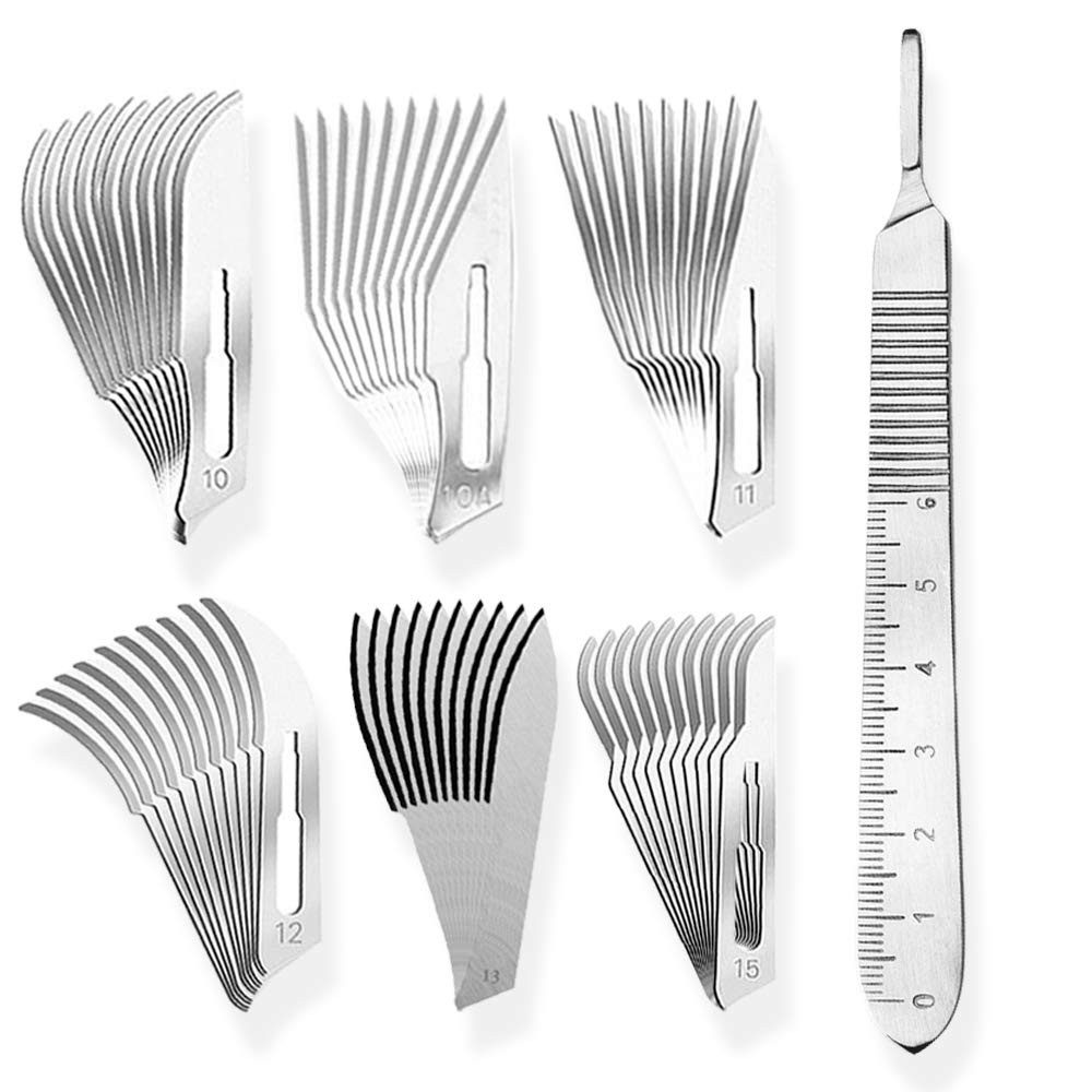 May Cuttermesser Set bestehend aus Mix von je 10 Stück Skalpellklingen Figur 3
