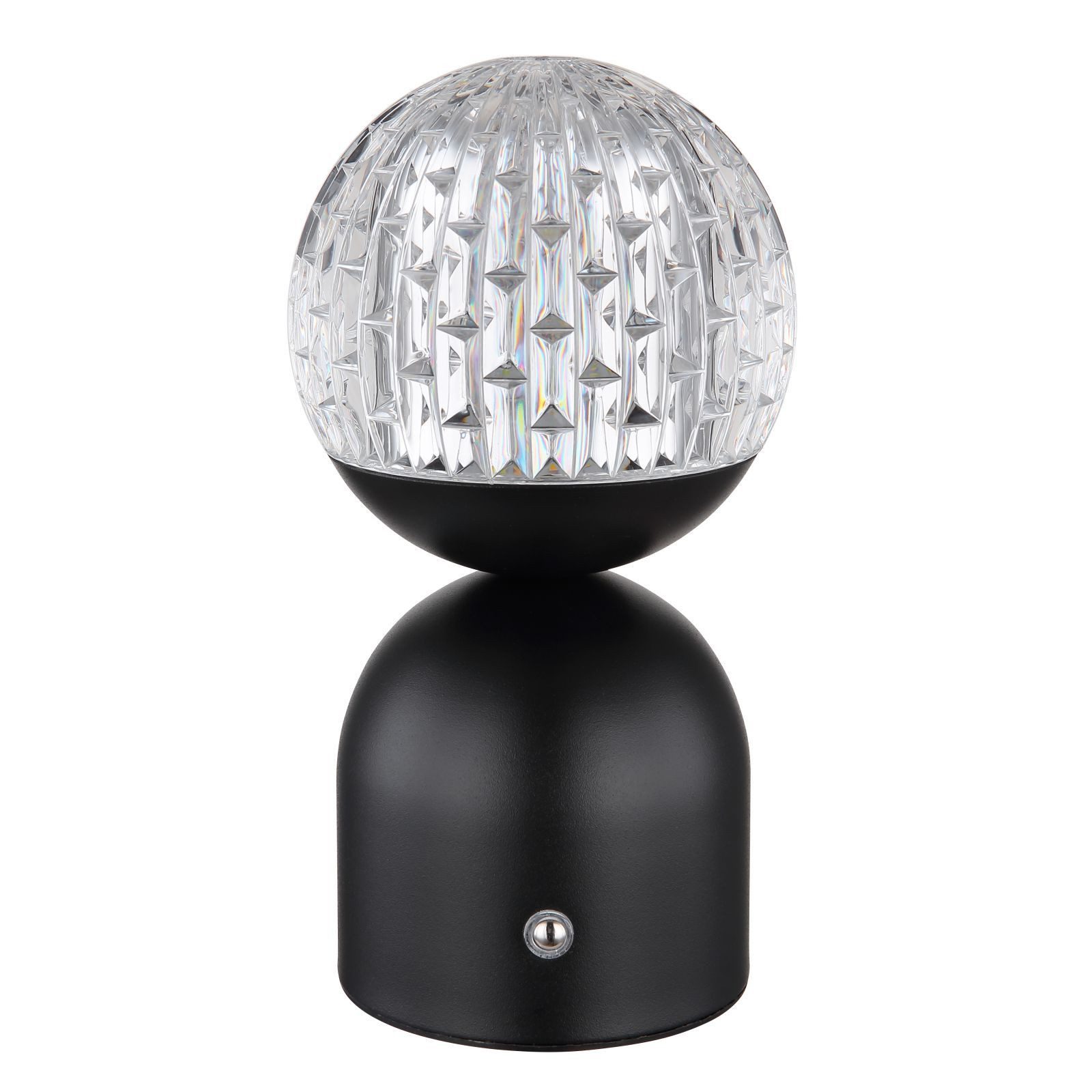 Tischleuchte Tischlampe kabellos mit Akku Touch Dimmer Kristall Tischleuchte