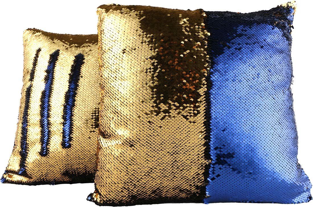 Jungengel Kissenbezug 4x Pailletten Kissenbezüge Dekokissen günstig online kaufen