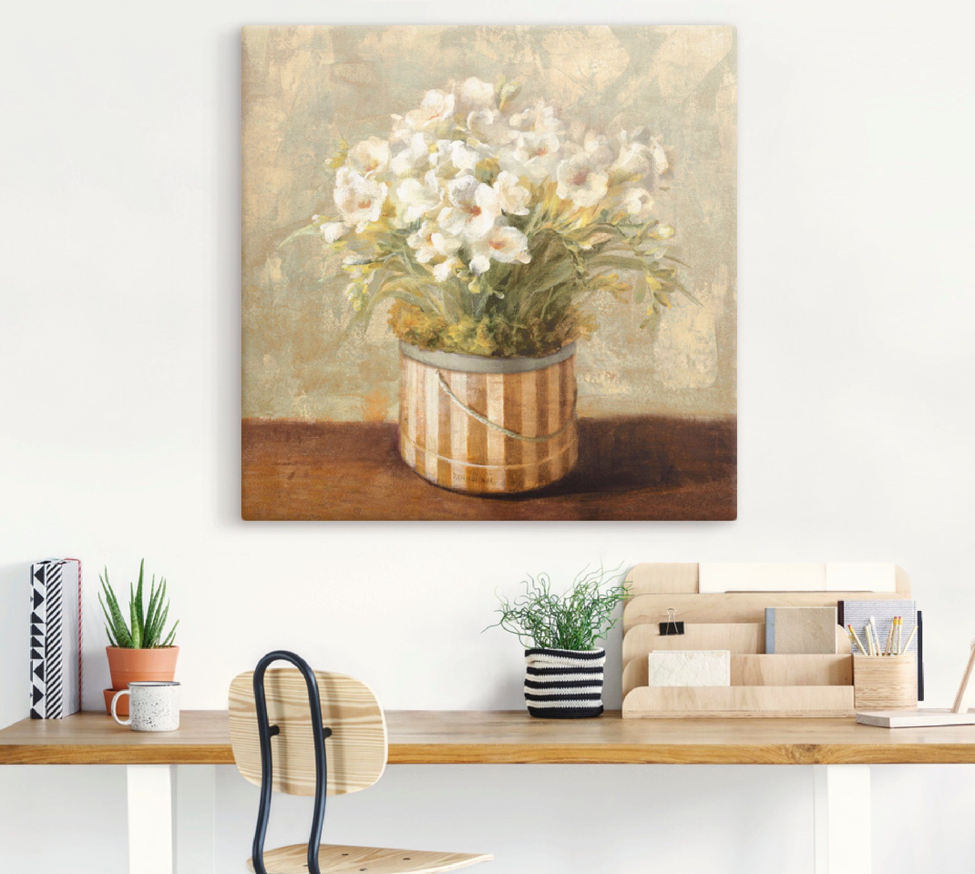 Artland Wandbild Fresien, Blumen (1 St), als Leinwandbild, Poster in verschied. Größen