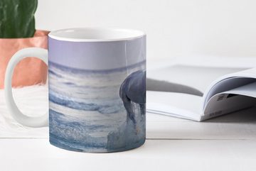 MuchoWow Tasse Pferd - Meer - Pastell, Keramik, Kaffeetassen, Teetasse, Becher, Teetasse, Geschenk