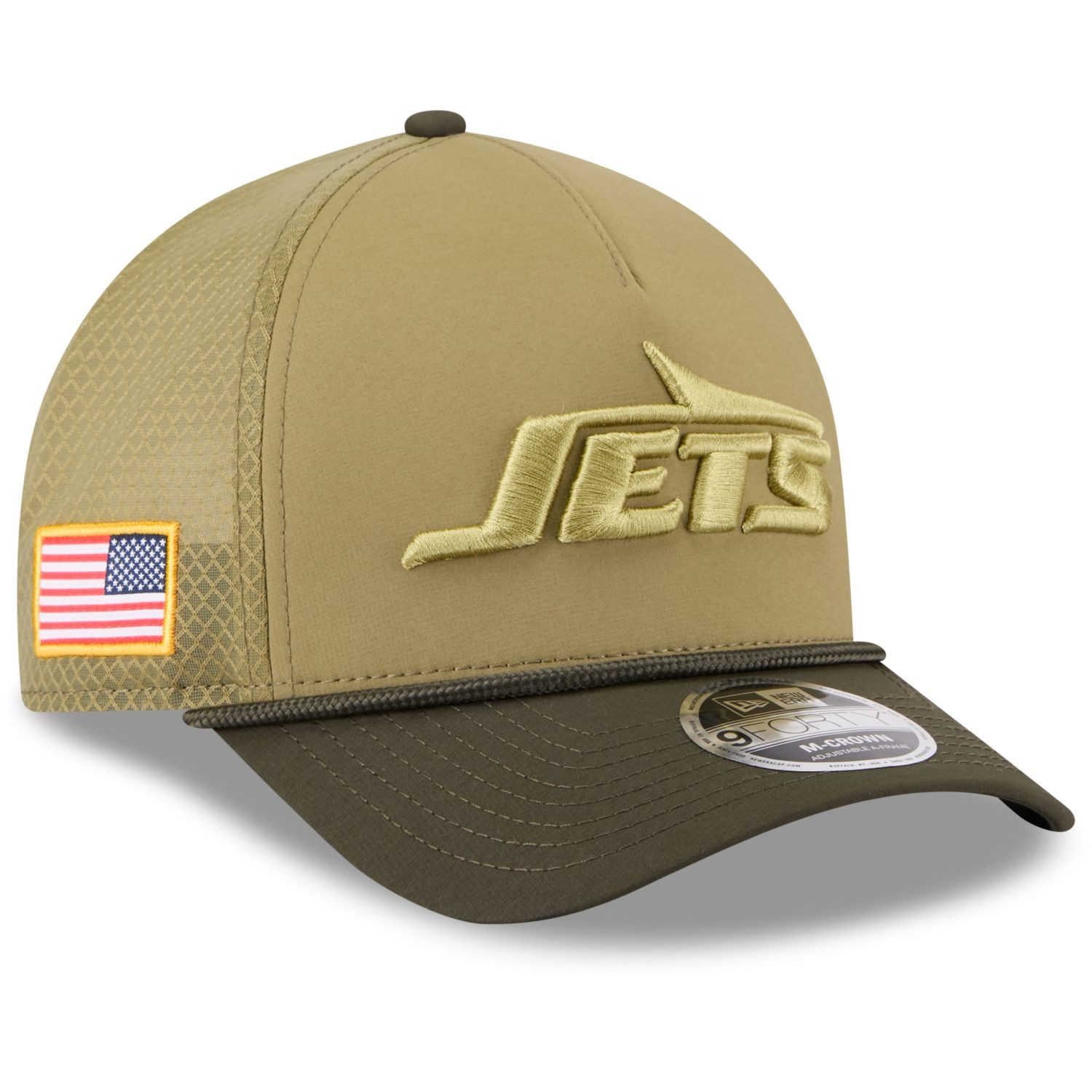 New Era Trucker Cap 9Forty MCrown SALUTE New York Jets