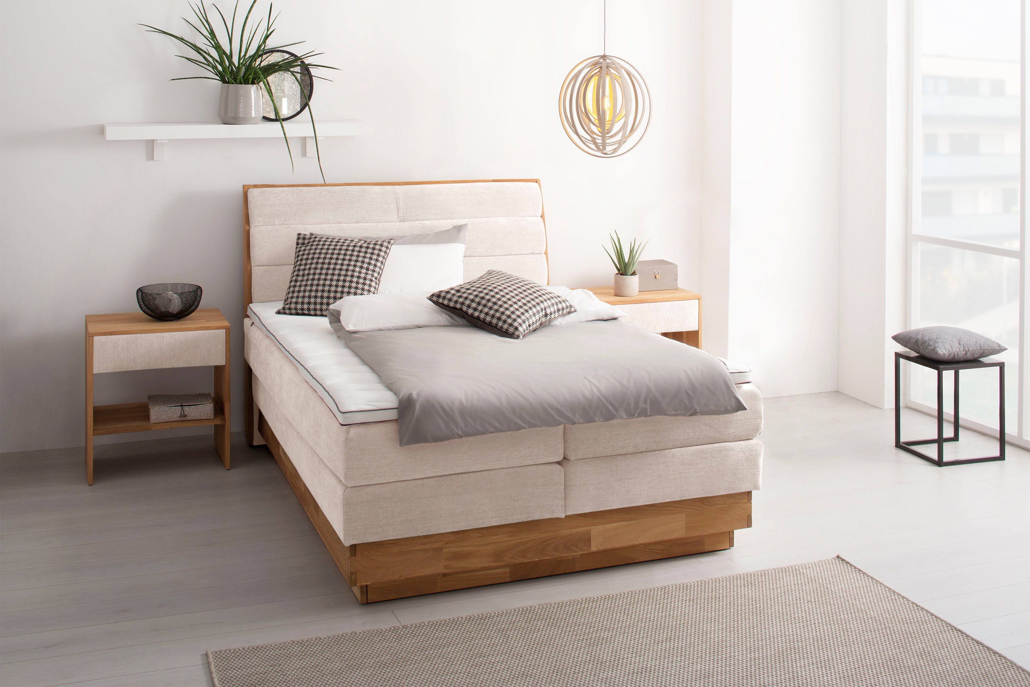 OTTO products Boxspringbett, LED-Beleuchtung, mit zertifizierten, günstig online kaufen