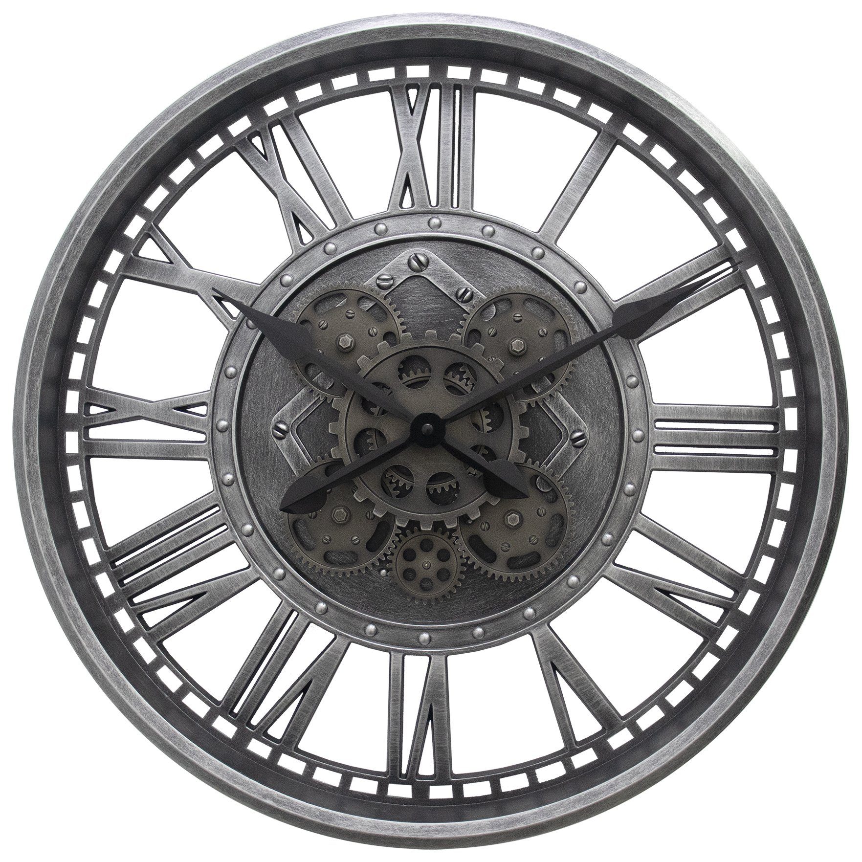 technoline Wanduhr WT 1585 (große Wanduhr Ø50,8cm mit beweglichen Zahnräder günstig online kaufen