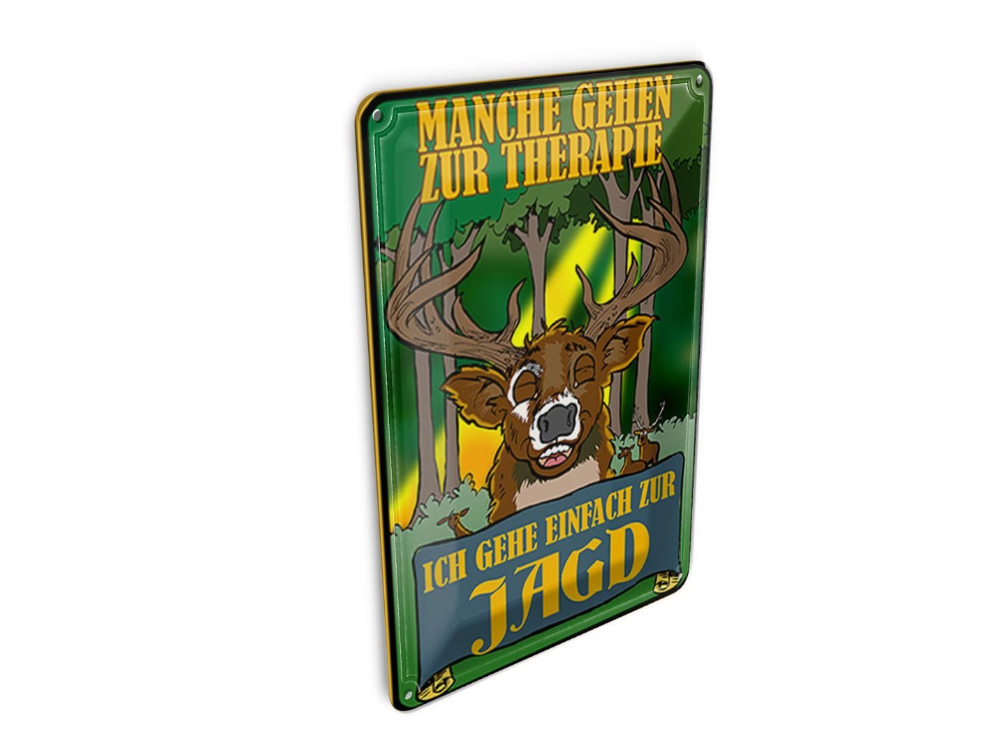 Femer GmbH Postkarte Jagd 10x14 cm ich geh einfach zur Jagd Therapie, unfrankiert