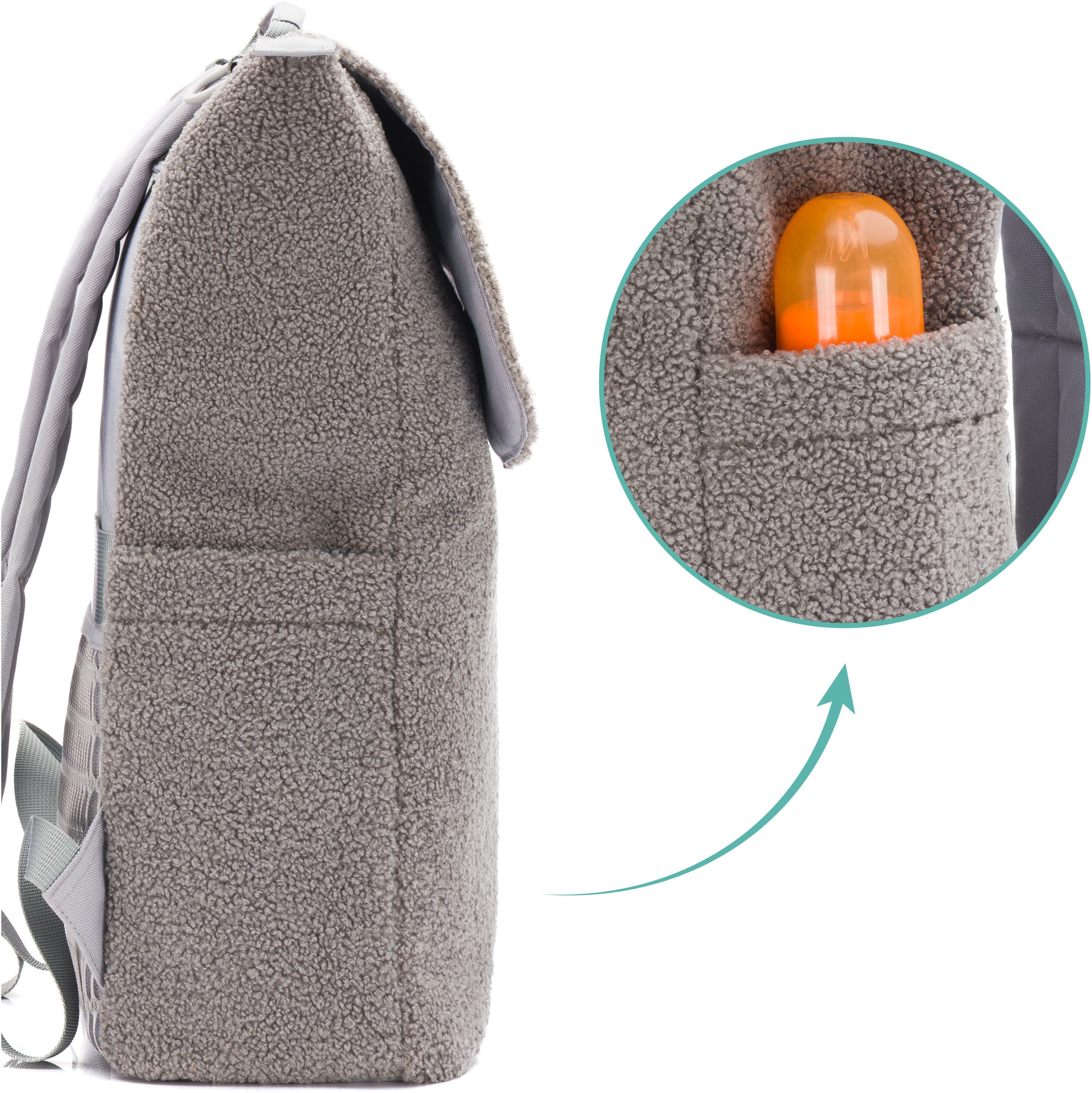 Fillikid Wickelrucksack Teddy, inkl. Wickeltunterlage