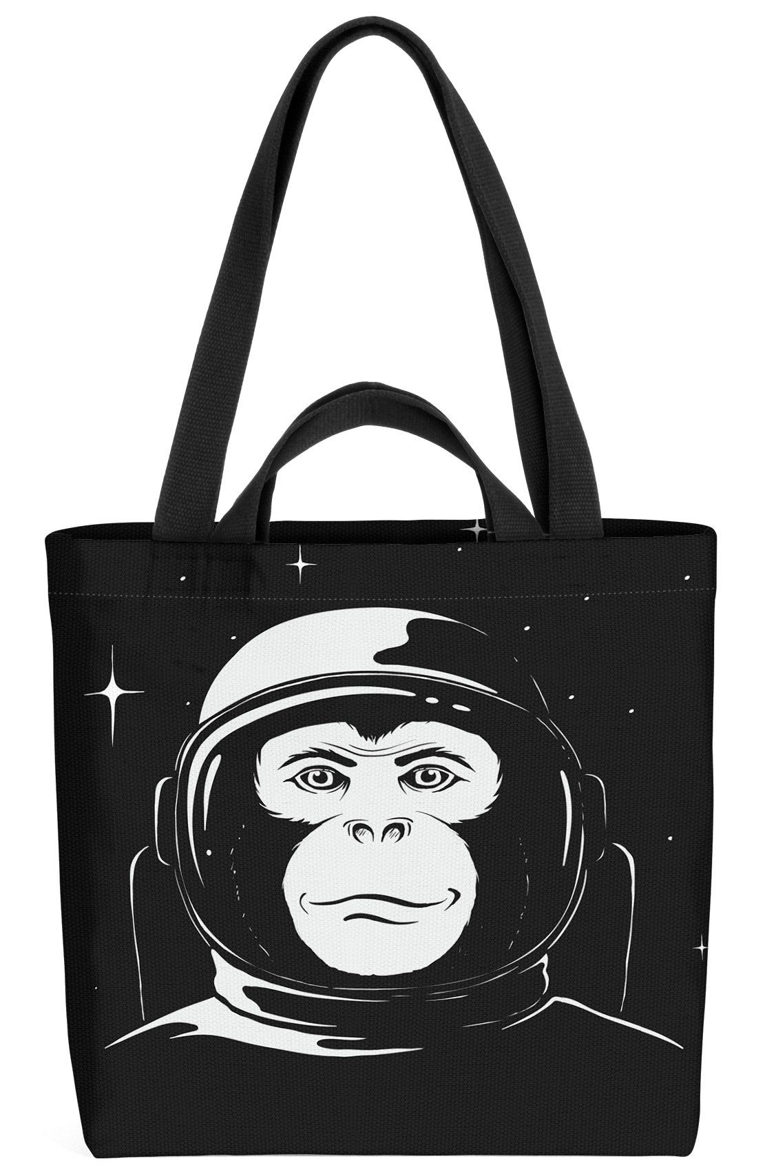 Universum VOID planet (1-tlg), Henkeltasche Space men Weltall Gorilla Astronaut der Weltall Affe