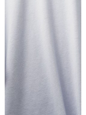Esprit 3/4-Arm-Shirt Baumwoll-T-Shirt mit Logo und Stehkragen