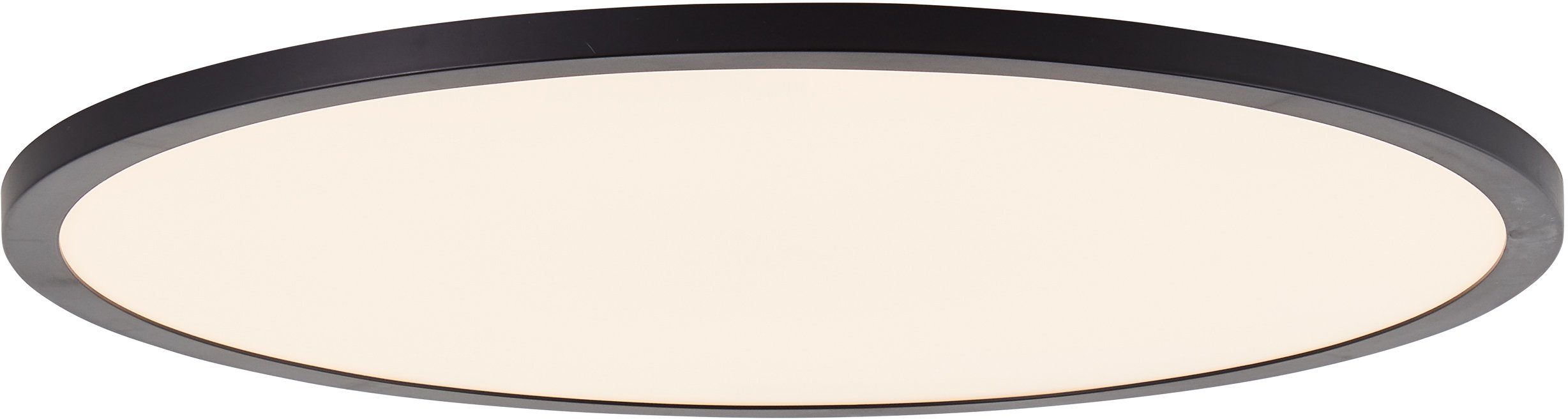 Brilliant LED Panel Tuco, Dimmfunktion, LED fest integriert, Ø 50cm, dimmbar, CCT, 3900 lm, Fernbedienung, Kunststoff, schwarz/weiß