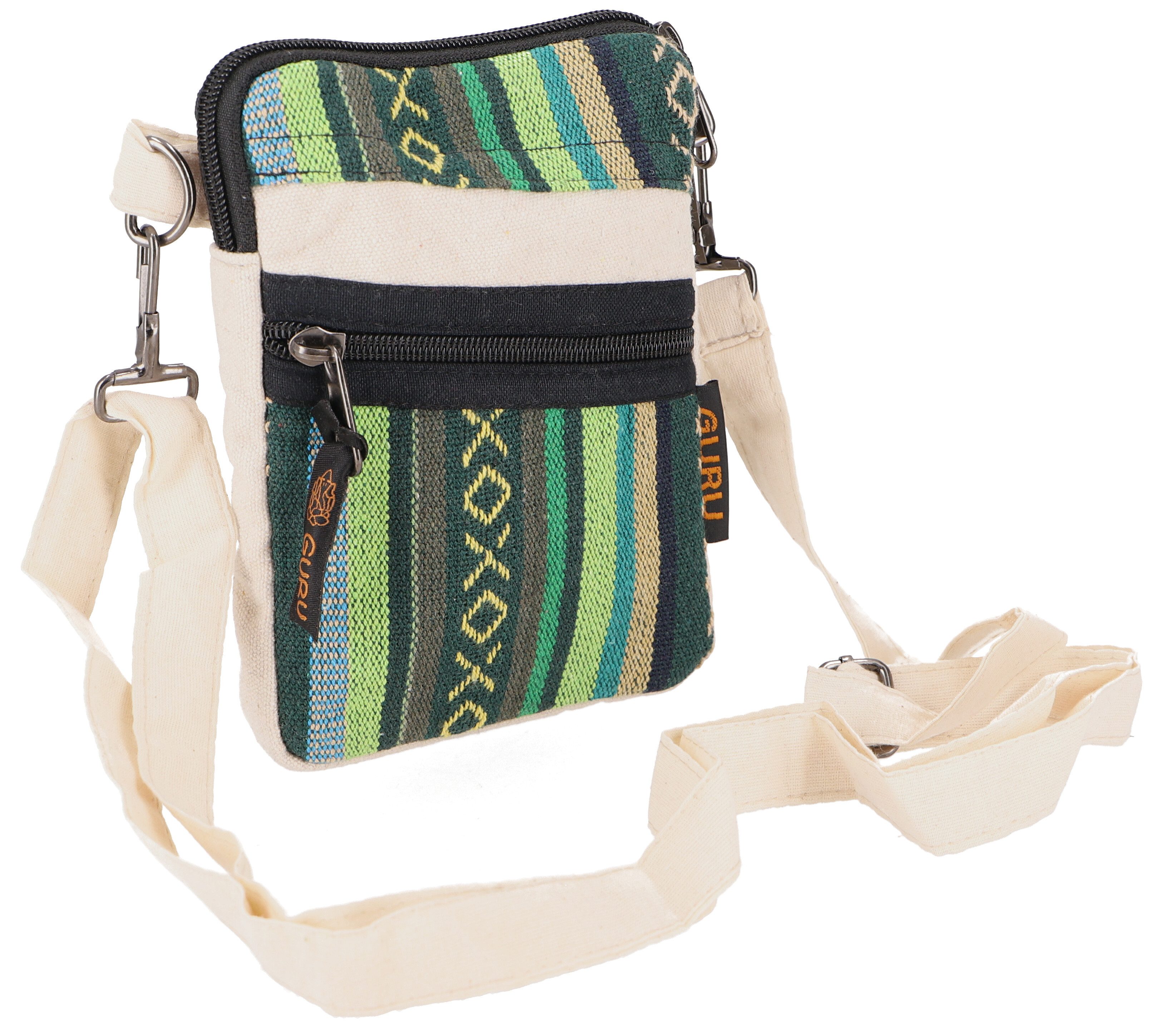 Guru-Shop Schultertasche Brustbeutel, Passporttasche, Mini Crossbody Bag..