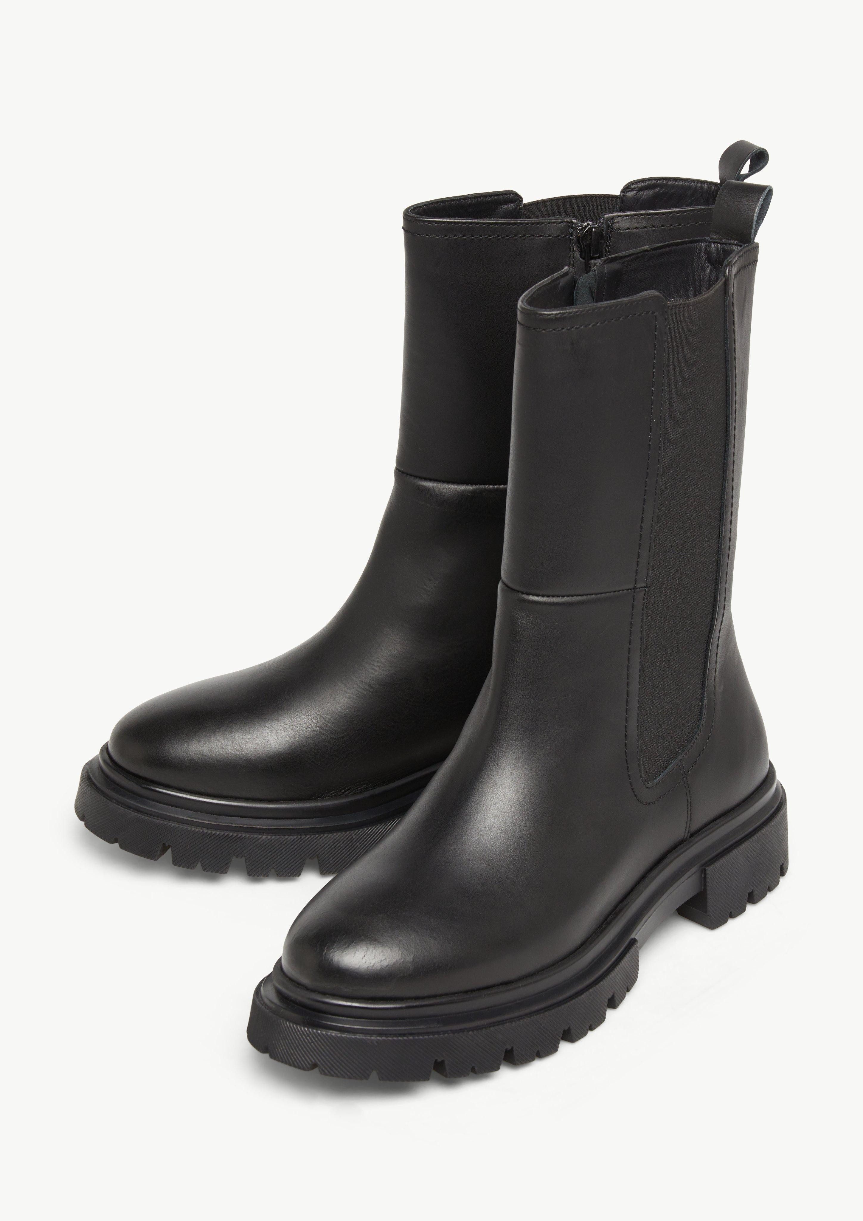 Comma Lederstiefel mit Profilsohle Stiefel günstig online kaufen