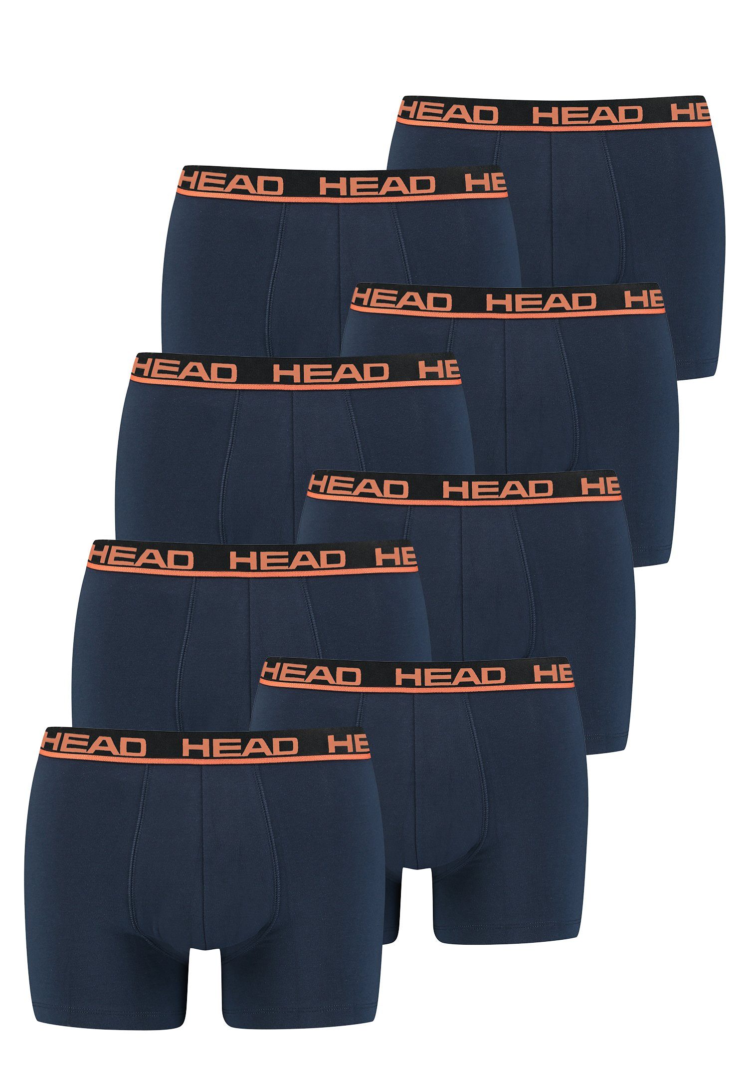 Boxershorts 010 Boxer - Head Blue (Spar-Set, 8P 8-St., Basic Orange Head 8er-Pack) /