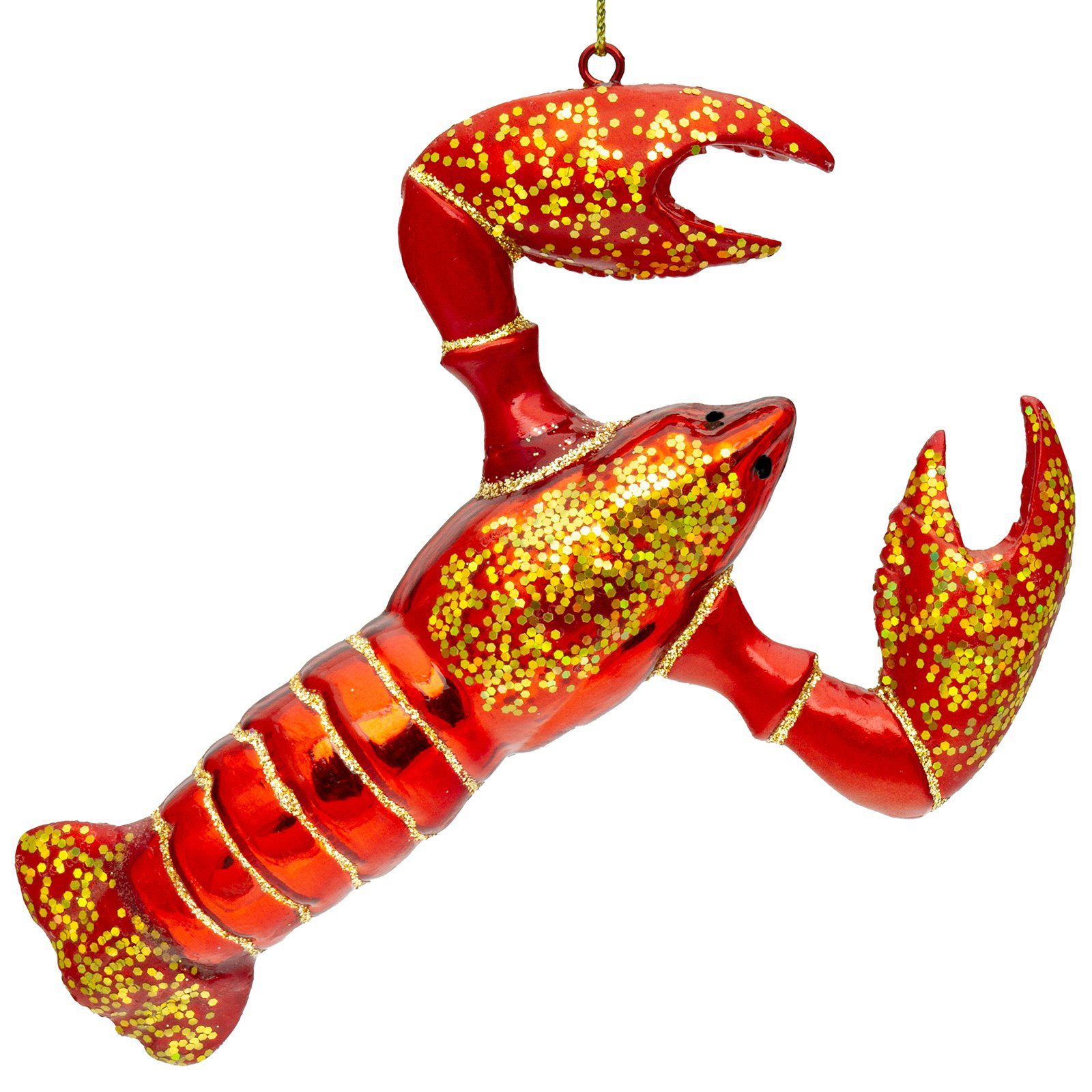 SIKORA Christbaumschmuck Hummer besondere Weihnachtskugel Glas Anhänger – B günstig online kaufen