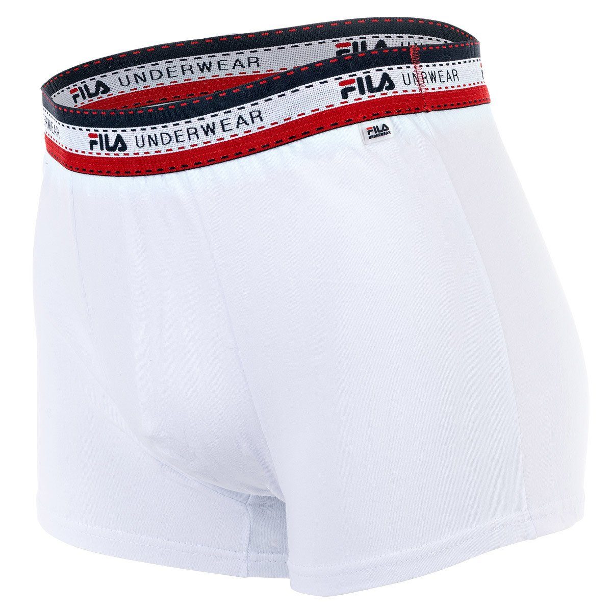 Logobund, Shorts, Weiß Herren Boxer 4er - Pack Boxer Fila Cotton