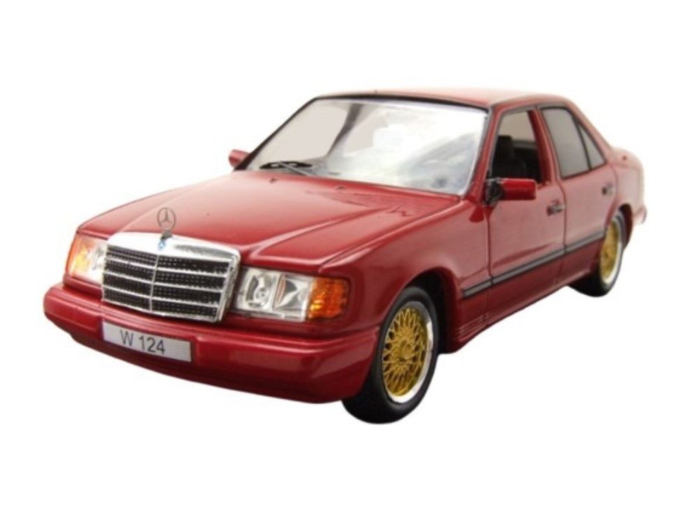 ixo Models Modellauto Mercedes 300 E W124 1984 dunkelrot, Maßstab 1:43