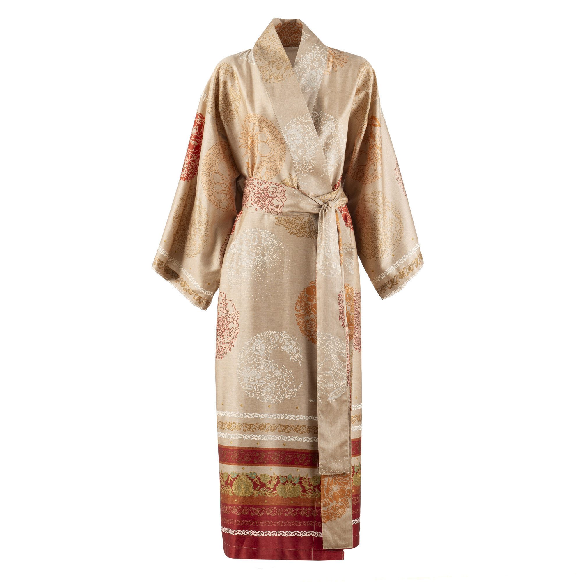 Bassetti Kimono FLORENCE, Baumwolle, Gürtel, Zeitlose Eleganz
