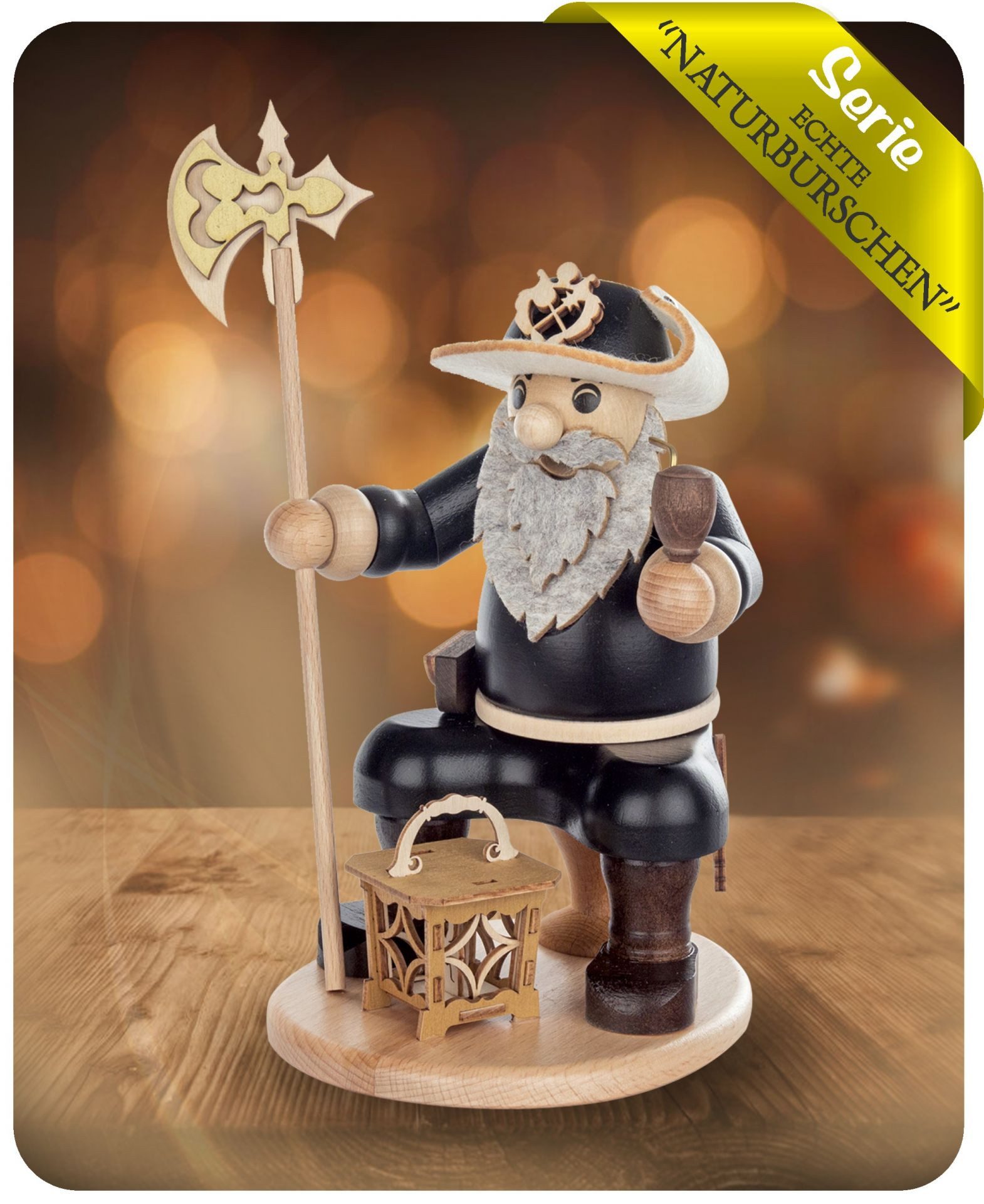 Zeidler Holzkunst Räuchermännchen Räuchermann "Nachtwächter mit Laterne und Hellebarde 5214, (1 St)
