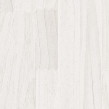 möbelando Bücherregal Erxleben, B/H/T: 60x140x30 cm, aus Kiefern-Massivholz, Metall in Weiß