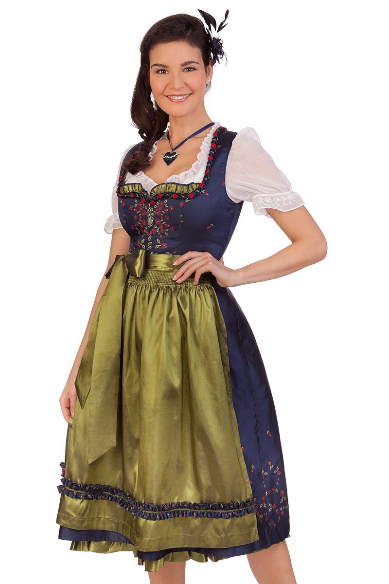 Dirndl Midi Dirndl 2tlg. - TABITA - dunkelblau