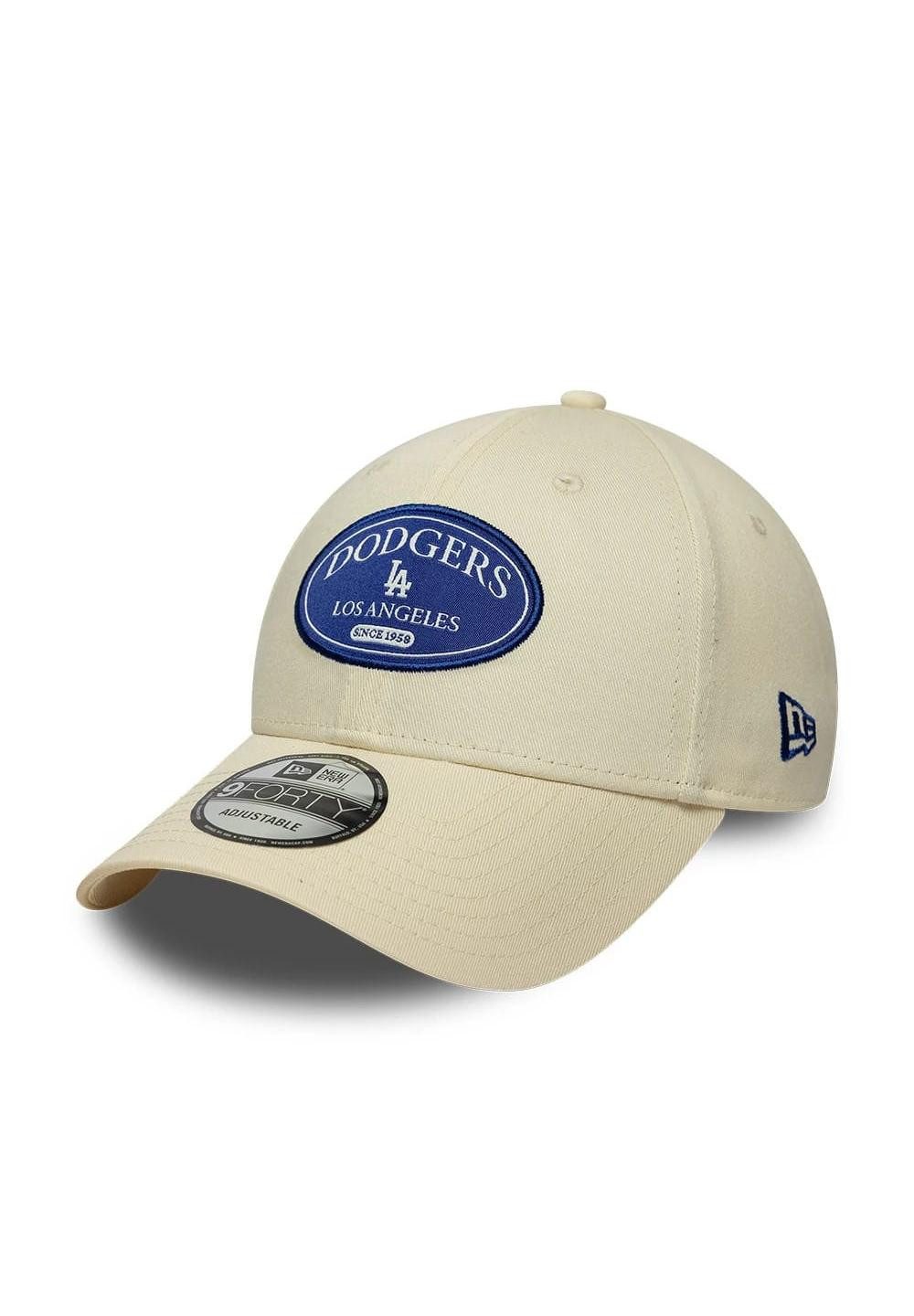 New Era Baseball Cap Los Angeles Dodgers Patch 9Forty Adjustable Cap New Era Beige (1-St)