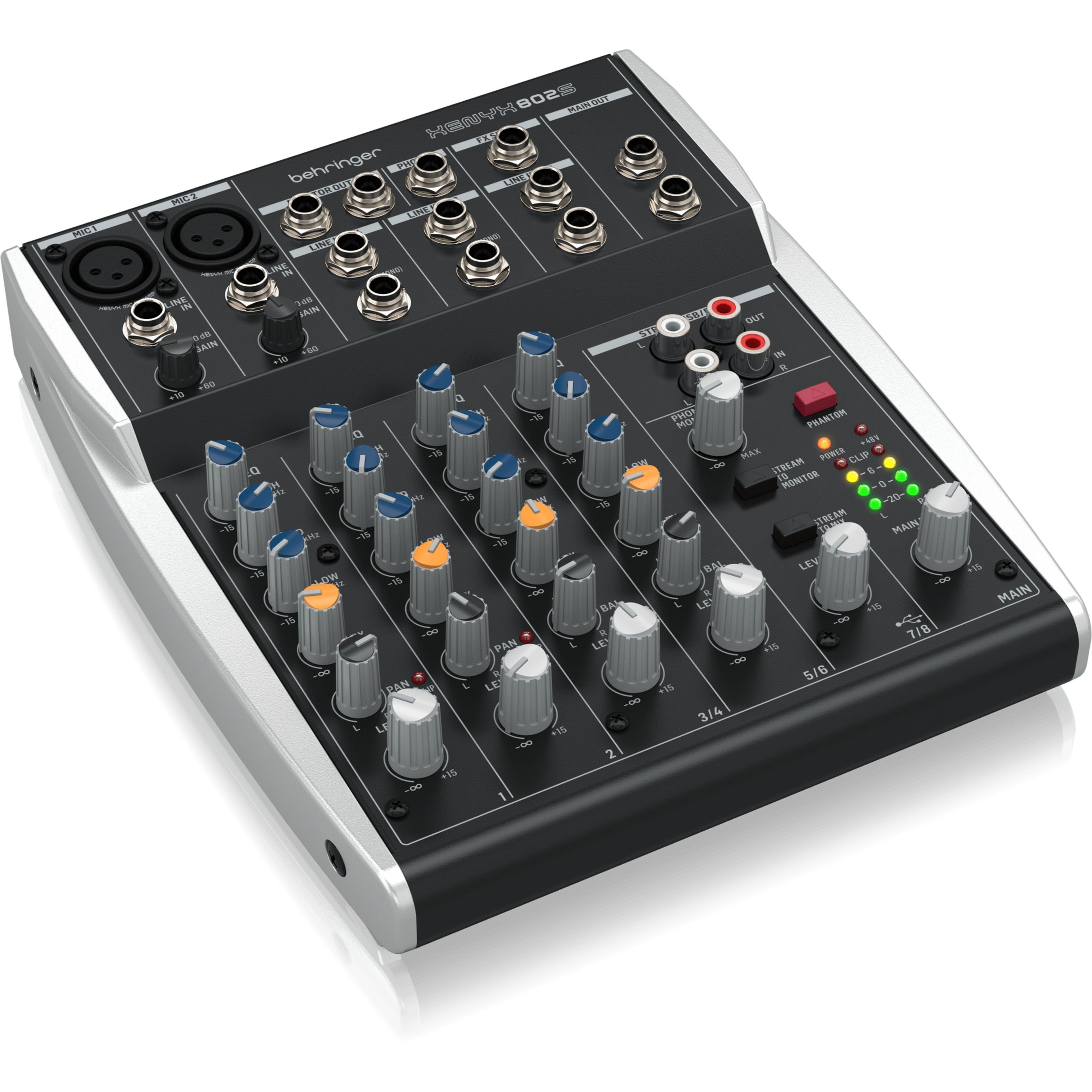 Behringer Mischpult, (PA Mischpulte, Analog Mixer), XENYX 802S - Analogmixer