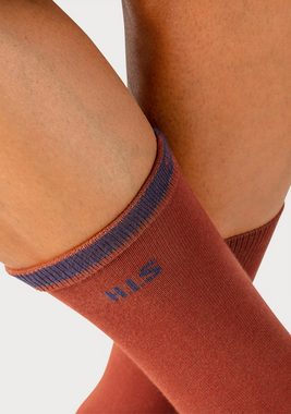 H.I.S Socken (Packung, 10-Paar) mit farbigem Innenbund