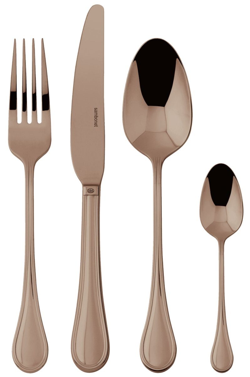 sambonet Besteck-Set Royal Edelstahl/PVD Kupfer Besteck 24tlg.Vh., Edelstahl