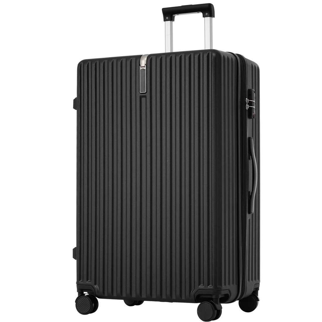 DÖRÖY Koffer Hartschalen-Koffer,Rollkoffer,Reisekoffer,65*43*28cm, schwarz