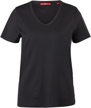 s.Oliver T-Shirt mit umgenähtem Saum