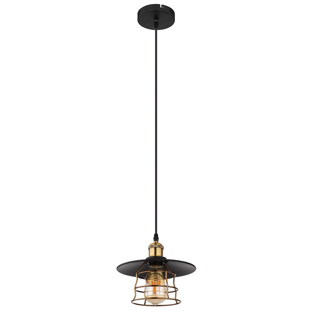 GLOBO LIGHTING Hängeleuchte, Leuchtmittel nicht inklusive, Pendelleuchte Hängelampe Leuchte Esstischlampe Industrial Gitter