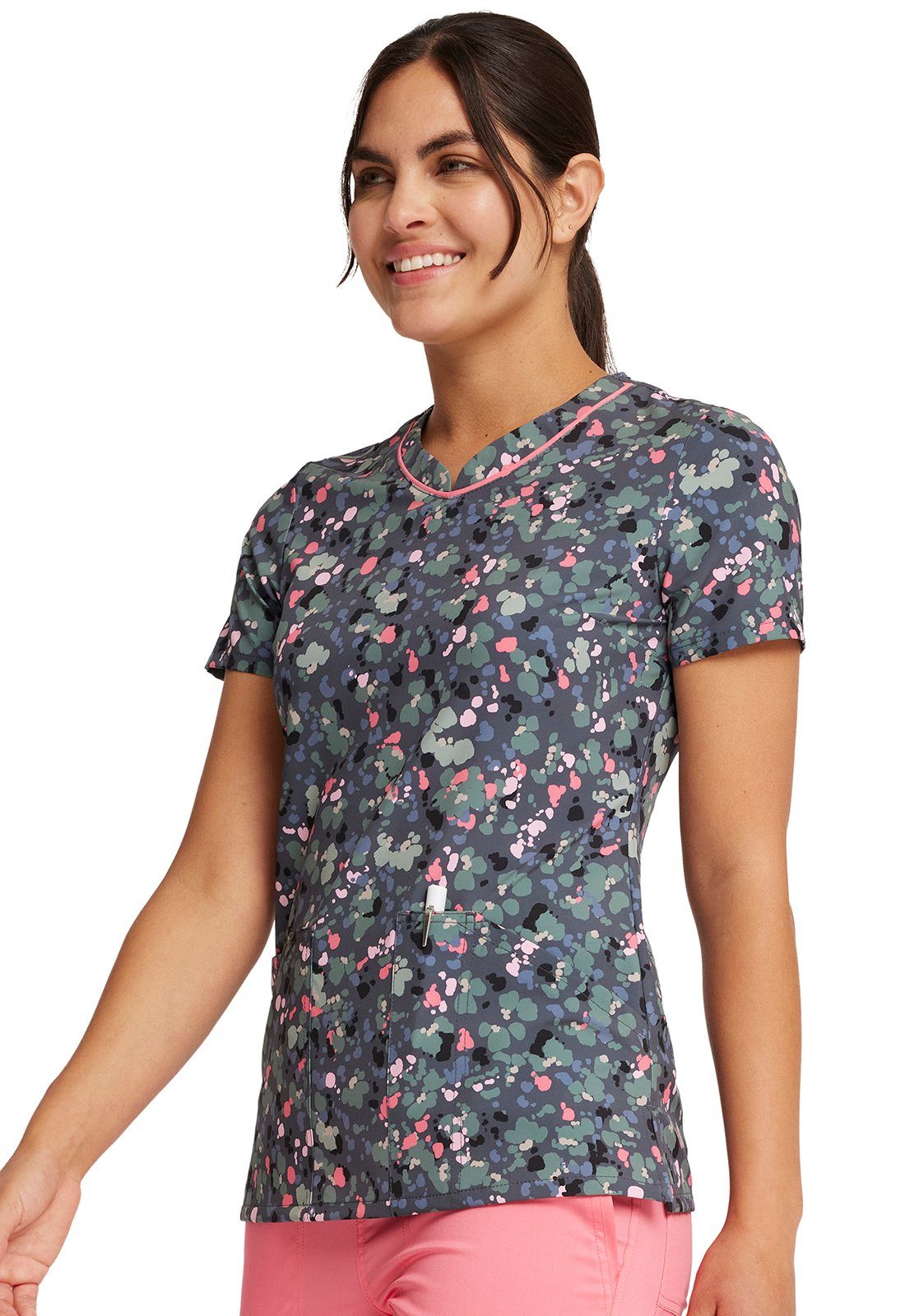 Cherokee Funktionsbluse Bunt bedruckter Damen Kasack "What the speck" Kasack mit Motiv