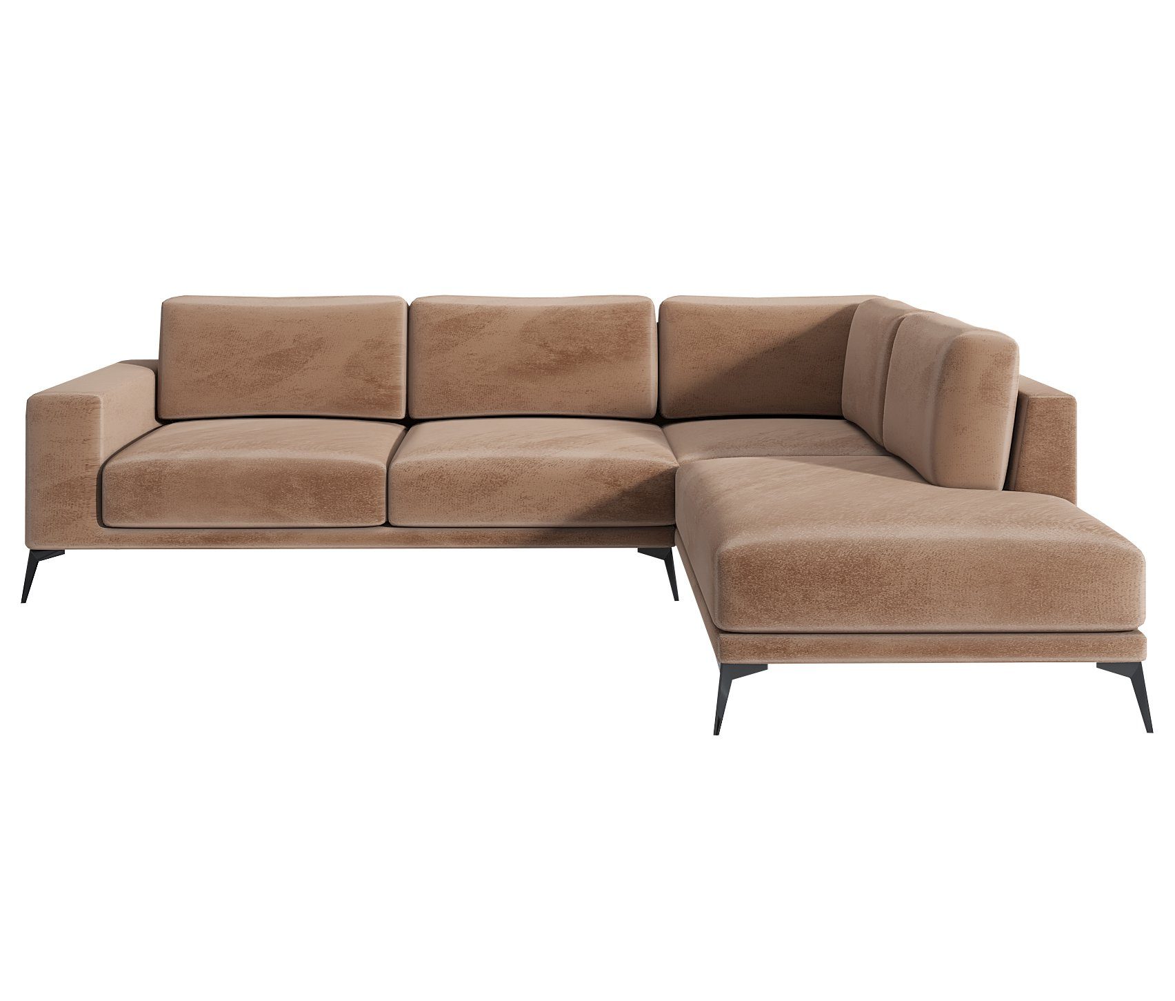 Ecksofa A&J MöbelLand ZORANO GmbH 3 Tabak