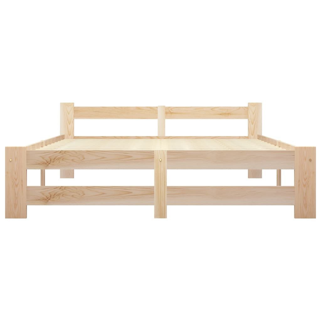 vidaXL Bett Massivholzbett Kiefer 120x200 cm günstig online kaufen