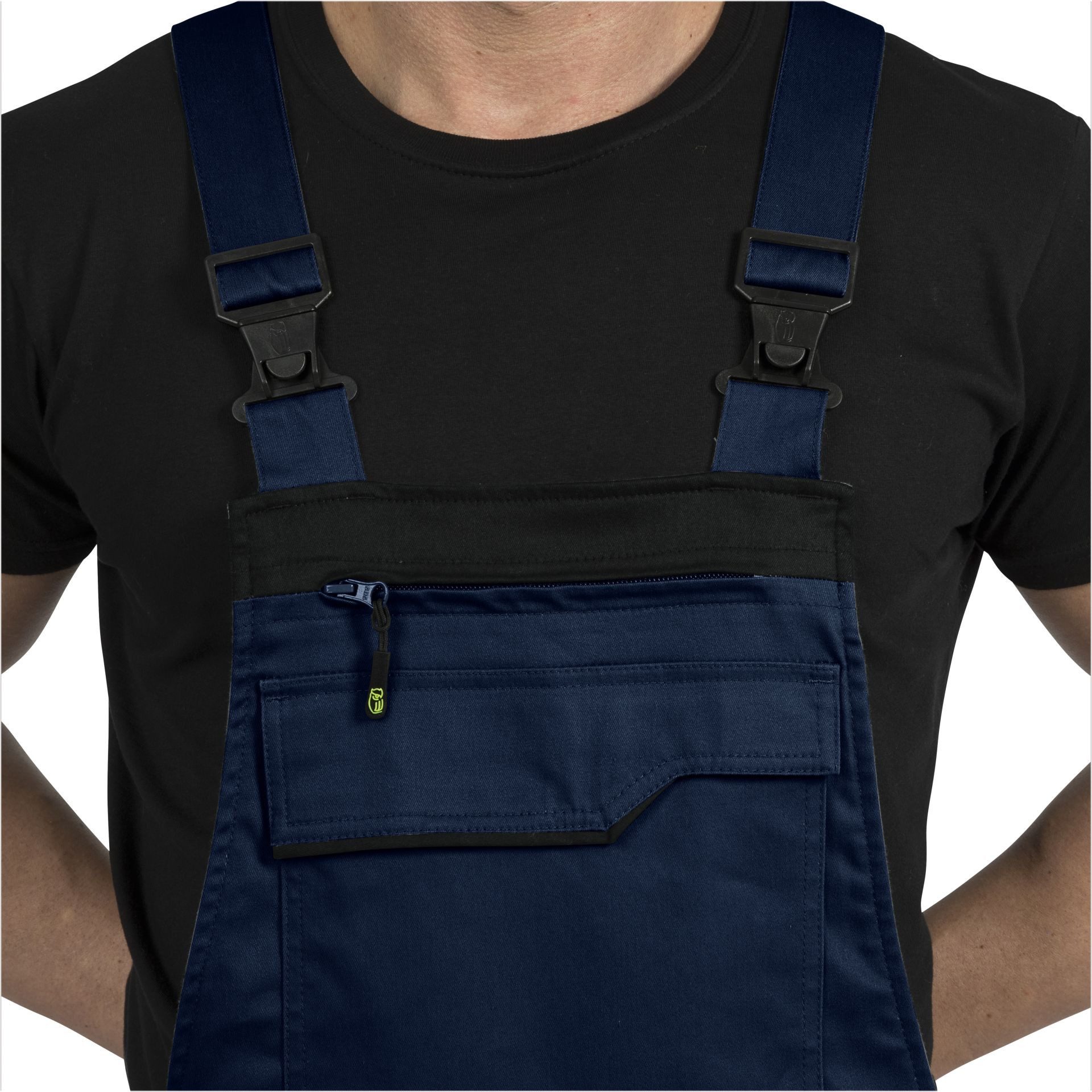 Leibwächter Arbeitslatzhose Flexline mit Extra breiten Trägern und flexibler Bundweite