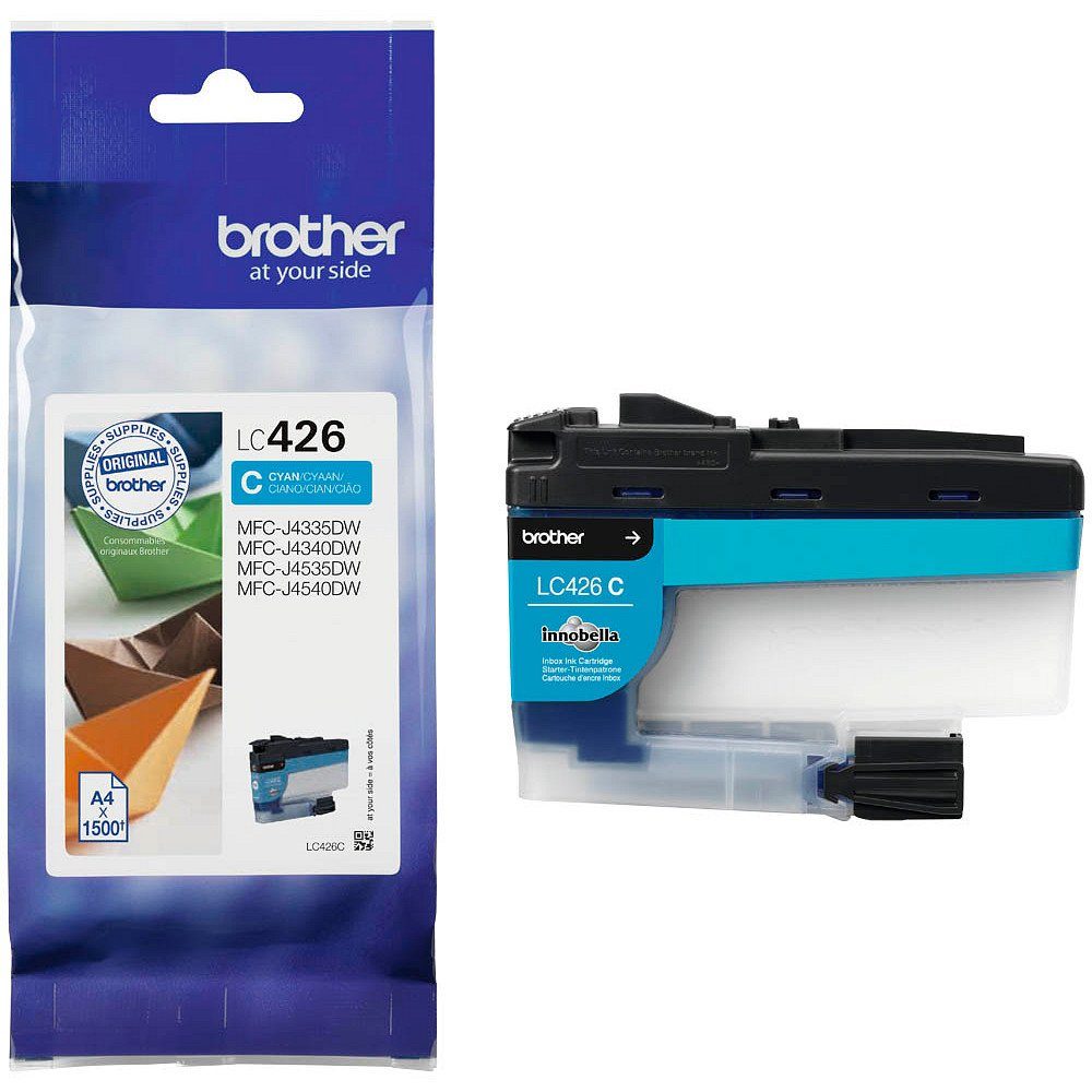 Brother 1 Tintenpatrone LC-426 ca. 1.500 Seiten - cyan Tintenpatrone (1 Farbe (LC-426C), 1-tlg)
