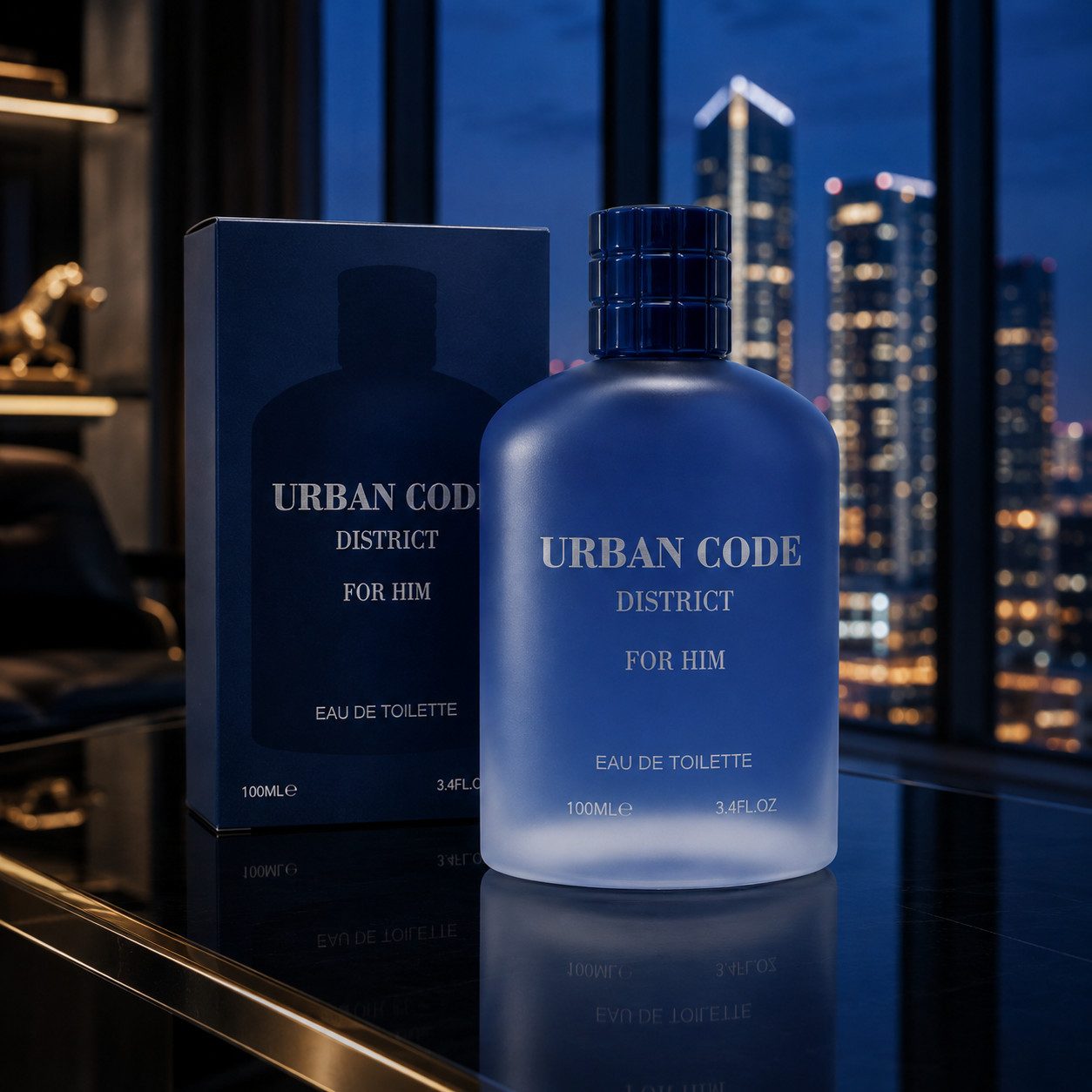 Fine Perfumery London Eau de Toilette Urban Code District For Him Frisch Würzig Maskulin 100ml, Hergestellt in UK, Herrenduft, Frish