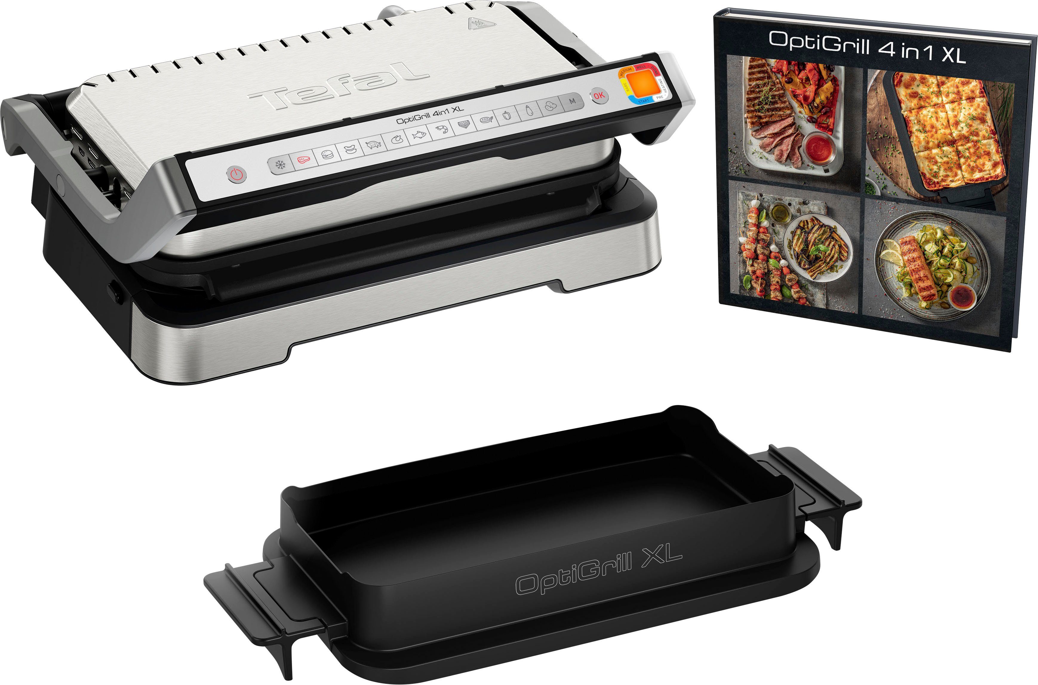 Tefal Kontaktgrill OptiGrill 4in1 XL GC784D, 2200 W