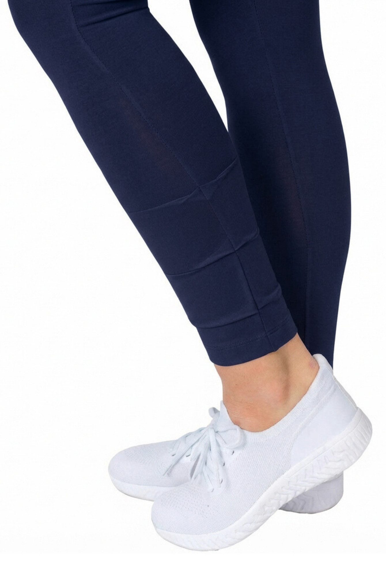 Gio Milano Caprihose IRA2-600, mit gerafftem Beim hohe Leibhöhe