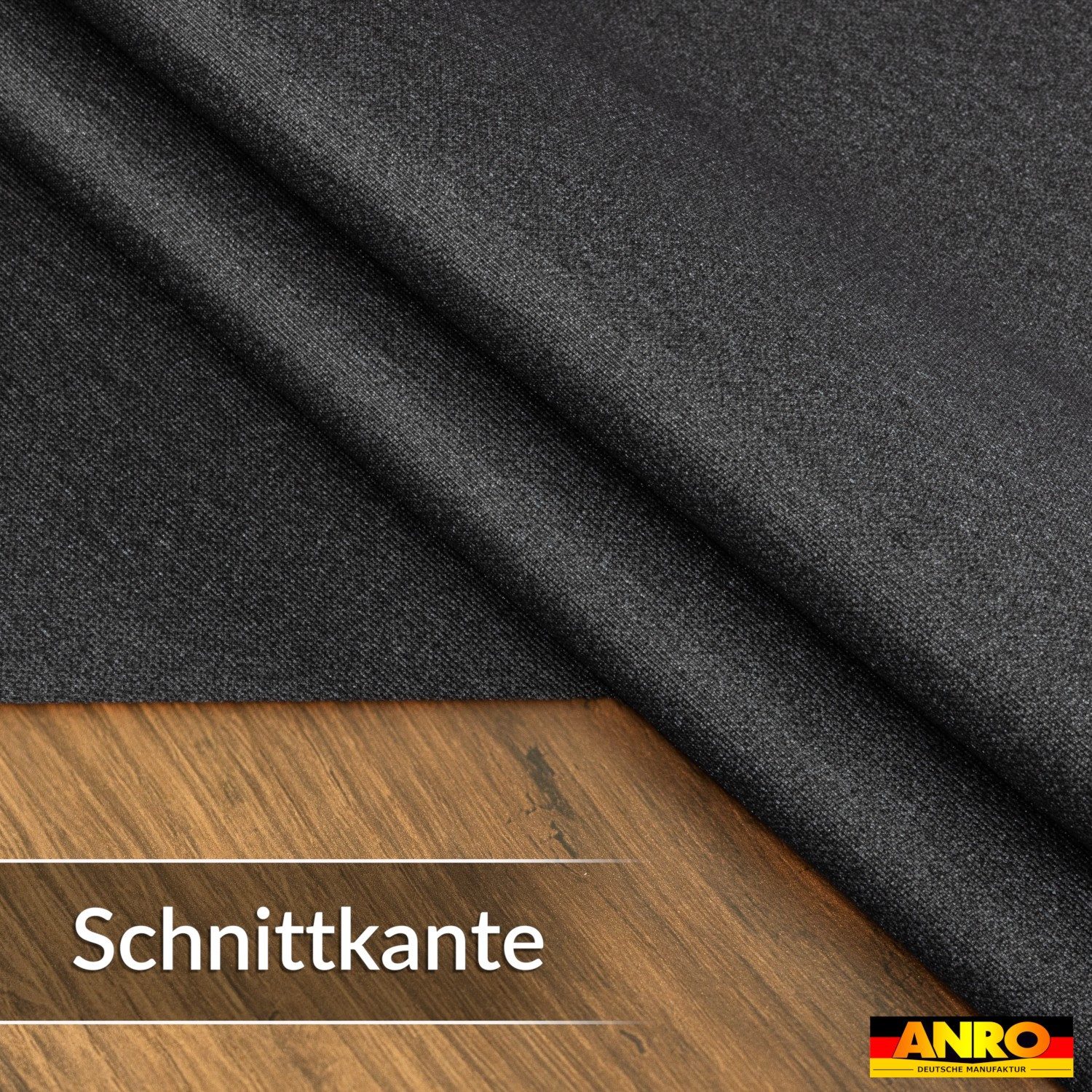 ANRO Tischdecke DanceDirty abwaschbar Leinenoptik wetterfest Falschuni Modern (Einzelstück 1-tlg, eine Tischdecke), Stofftischdecke schmutzabweisend 100x140cm Uni Schwarz